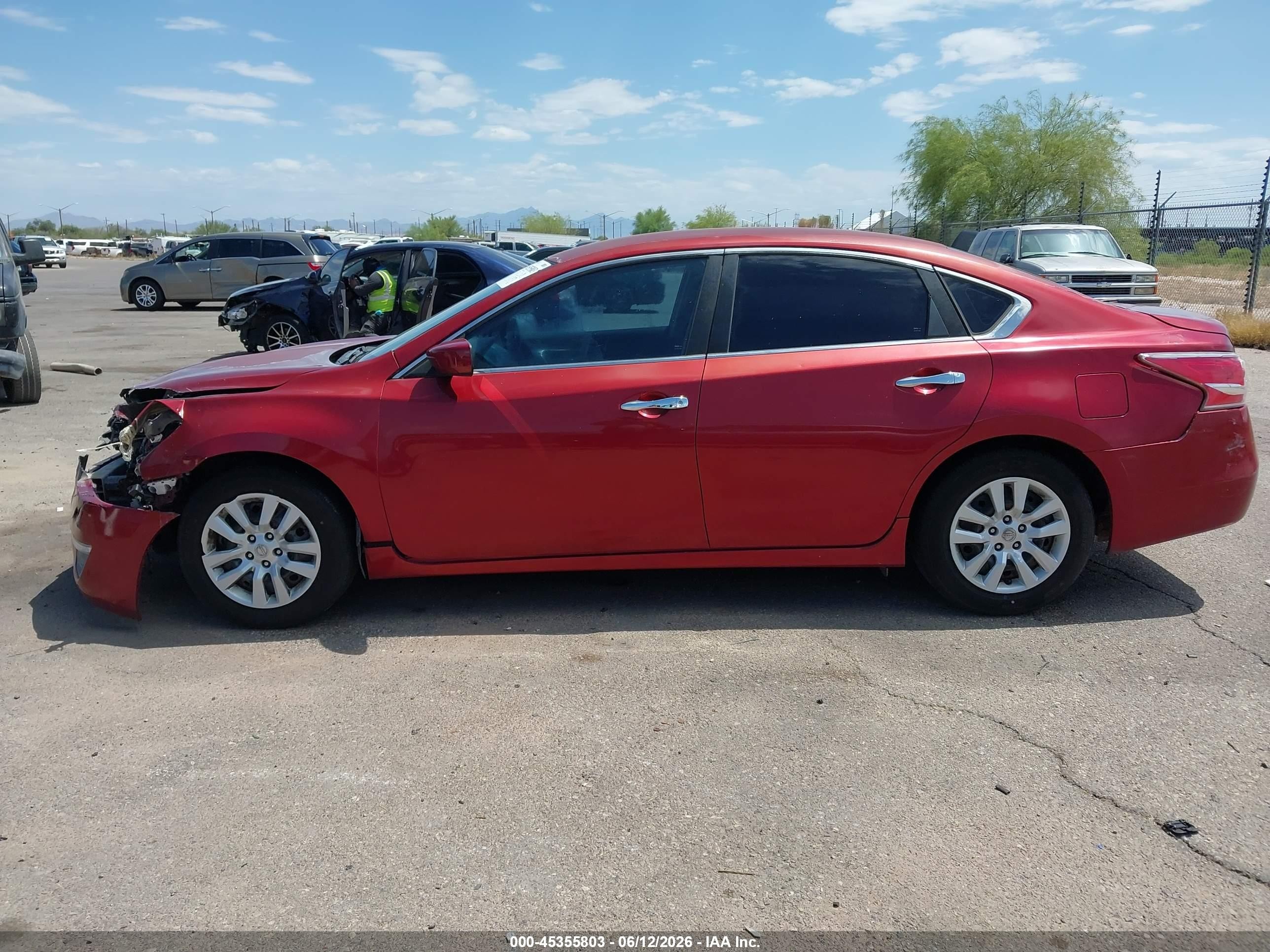 2013 Nissan Altima 2.5 S Red vin: 1N4AL3AP3DC901446