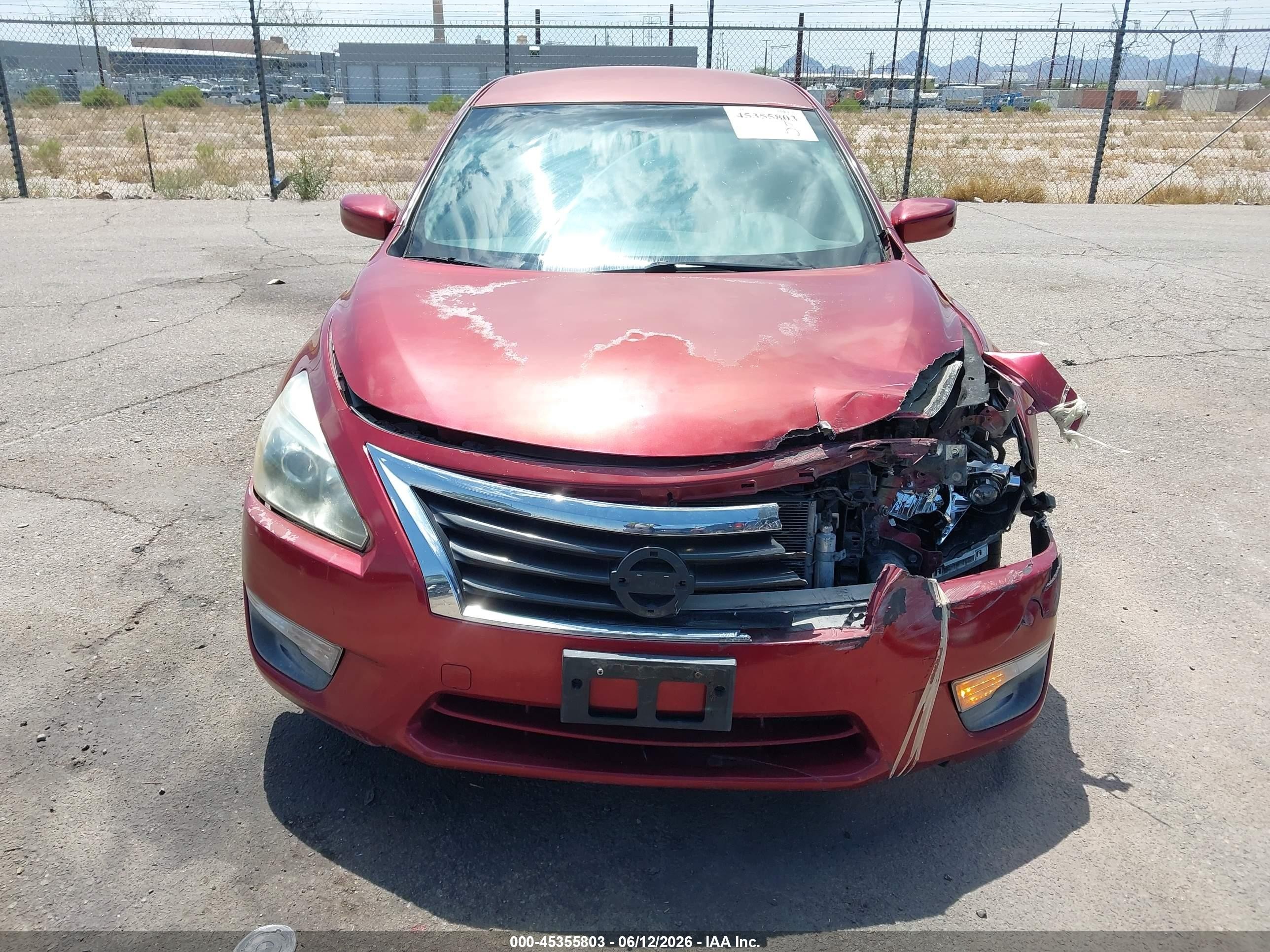 2013 Nissan Altima 2.5 S Red vin: 1N4AL3AP3DC901446
