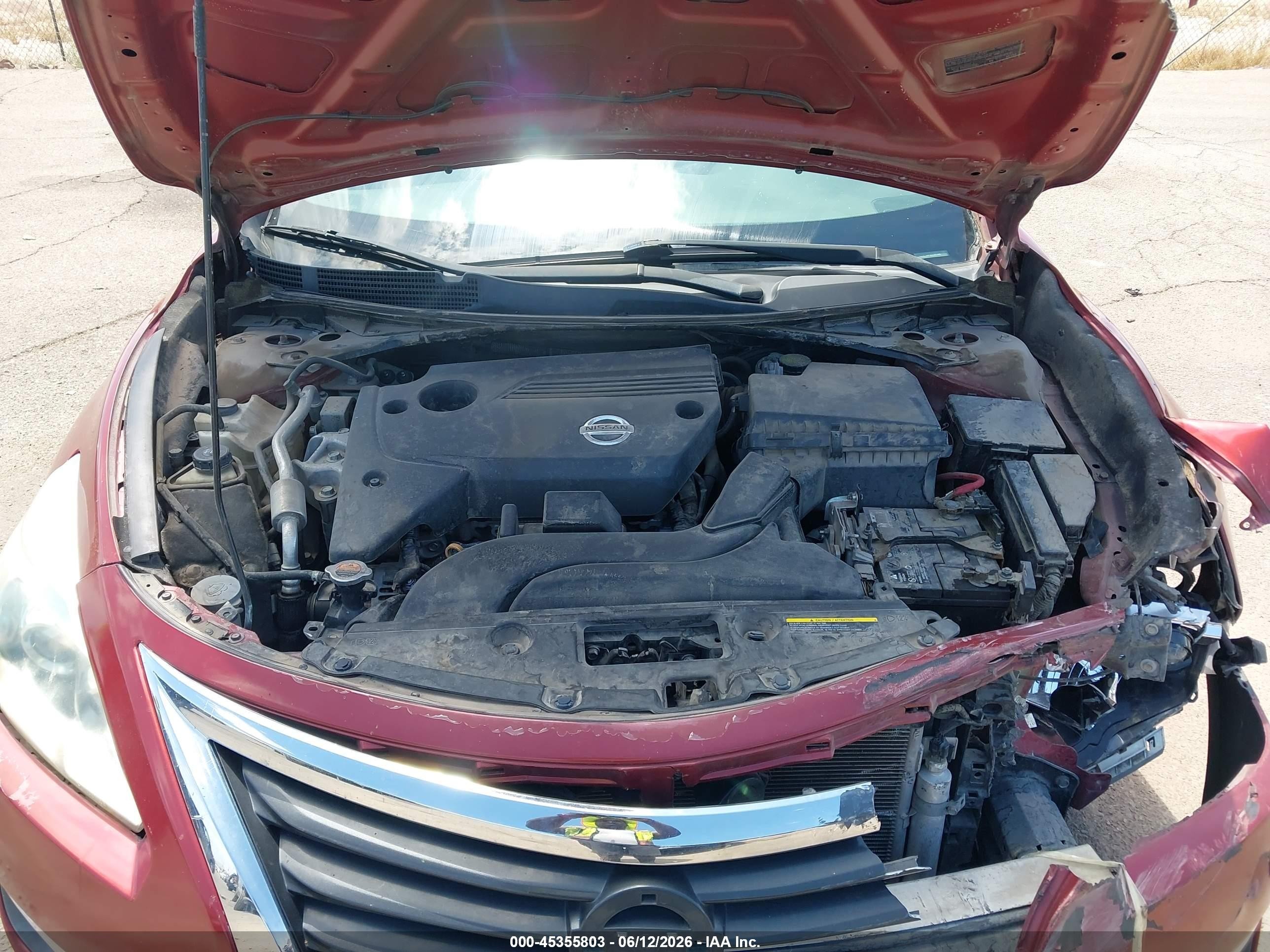 2013 Nissan Altima 2.5 S Red vin: 1N4AL3AP3DC901446