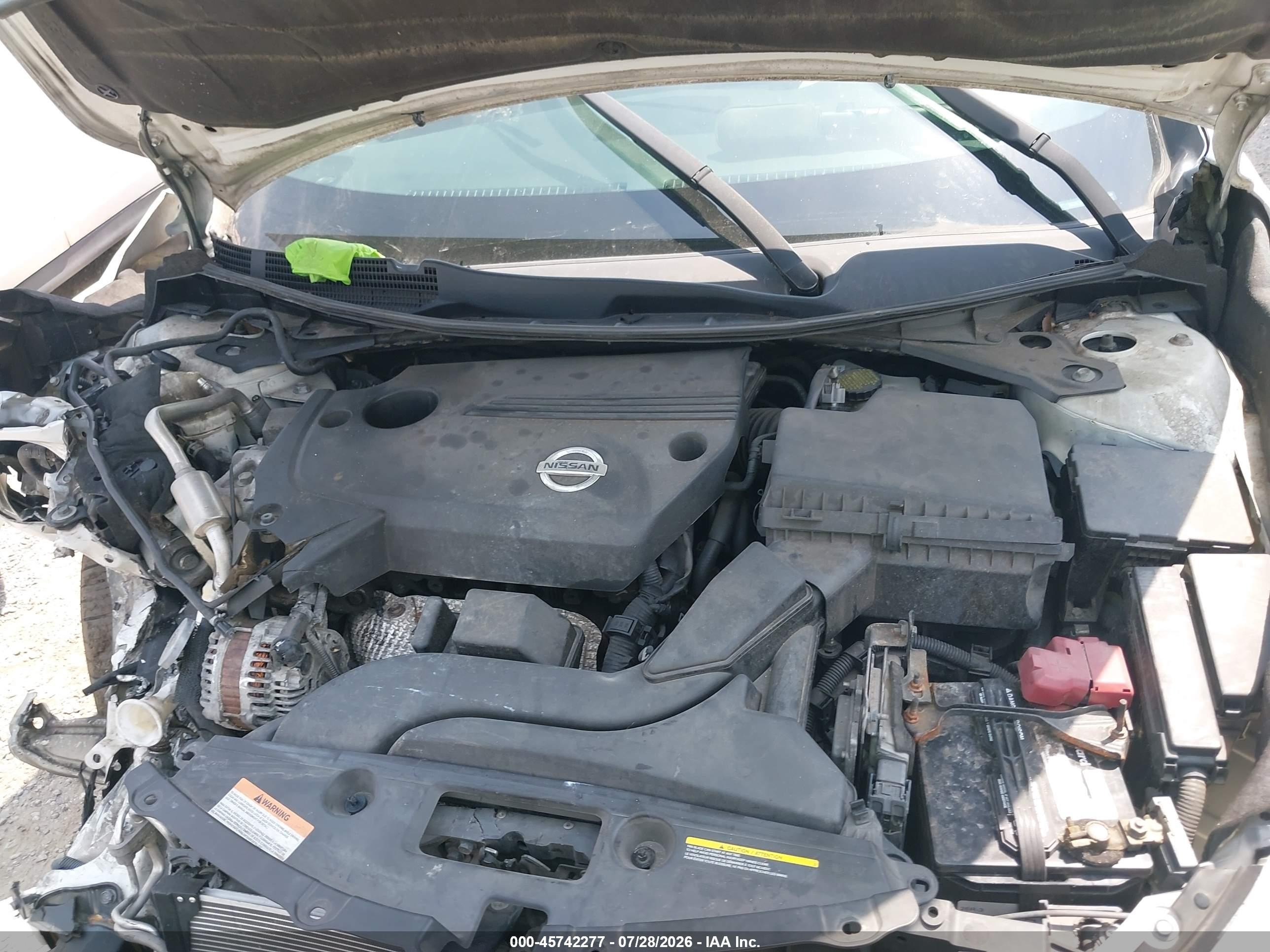 2013 Nissan Altima 2.5 S White vin: 1N4AL3AP3DC914732