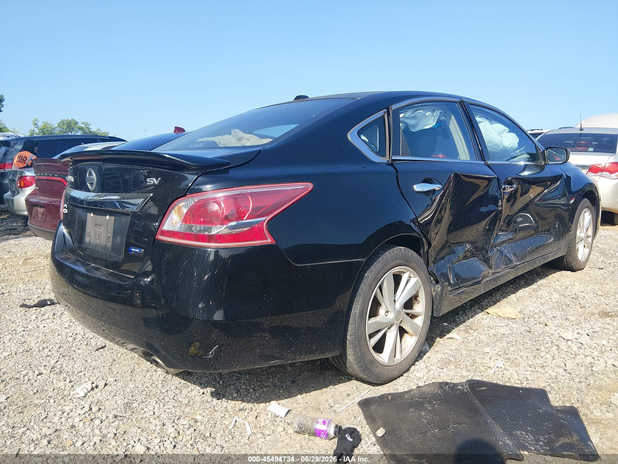 2013 Nissan Altima 2.5 Sv Черный vin: 1N4AL3AP3DN409424