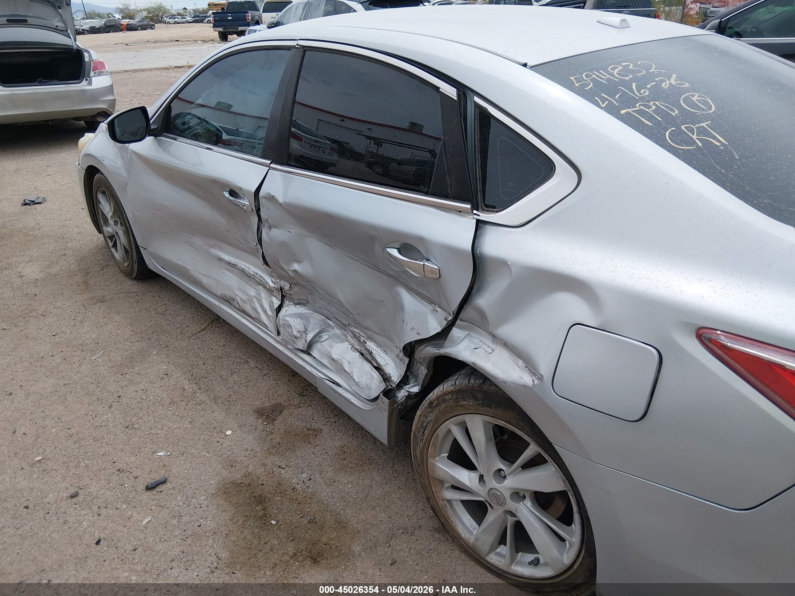2013 Nissan Altima 2.5 Sv Silver vin: 1N4AL3AP3DN416020
