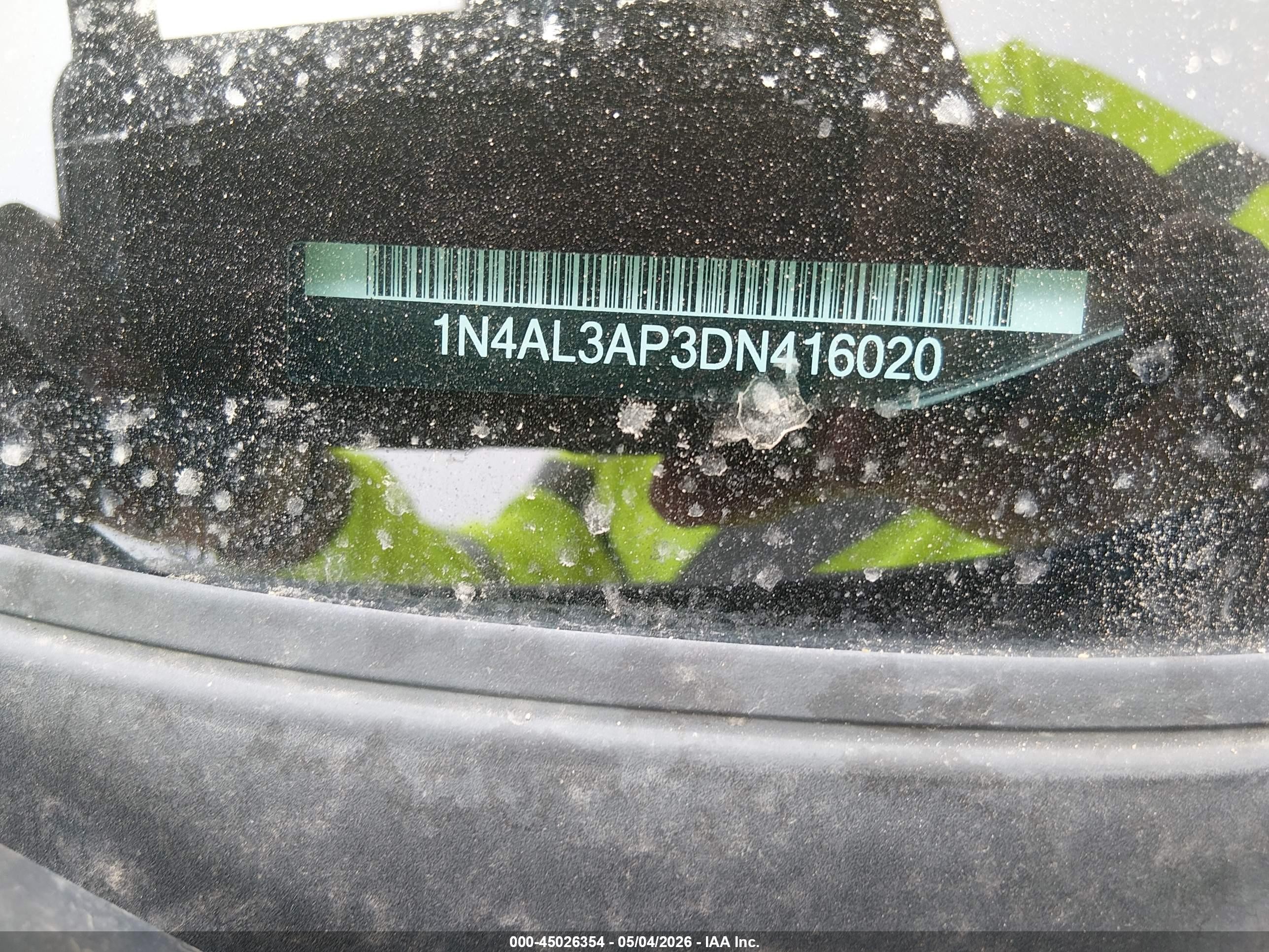 2013 Nissan Altima 2.5 Sv Silver vin: 1N4AL3AP3DN416020