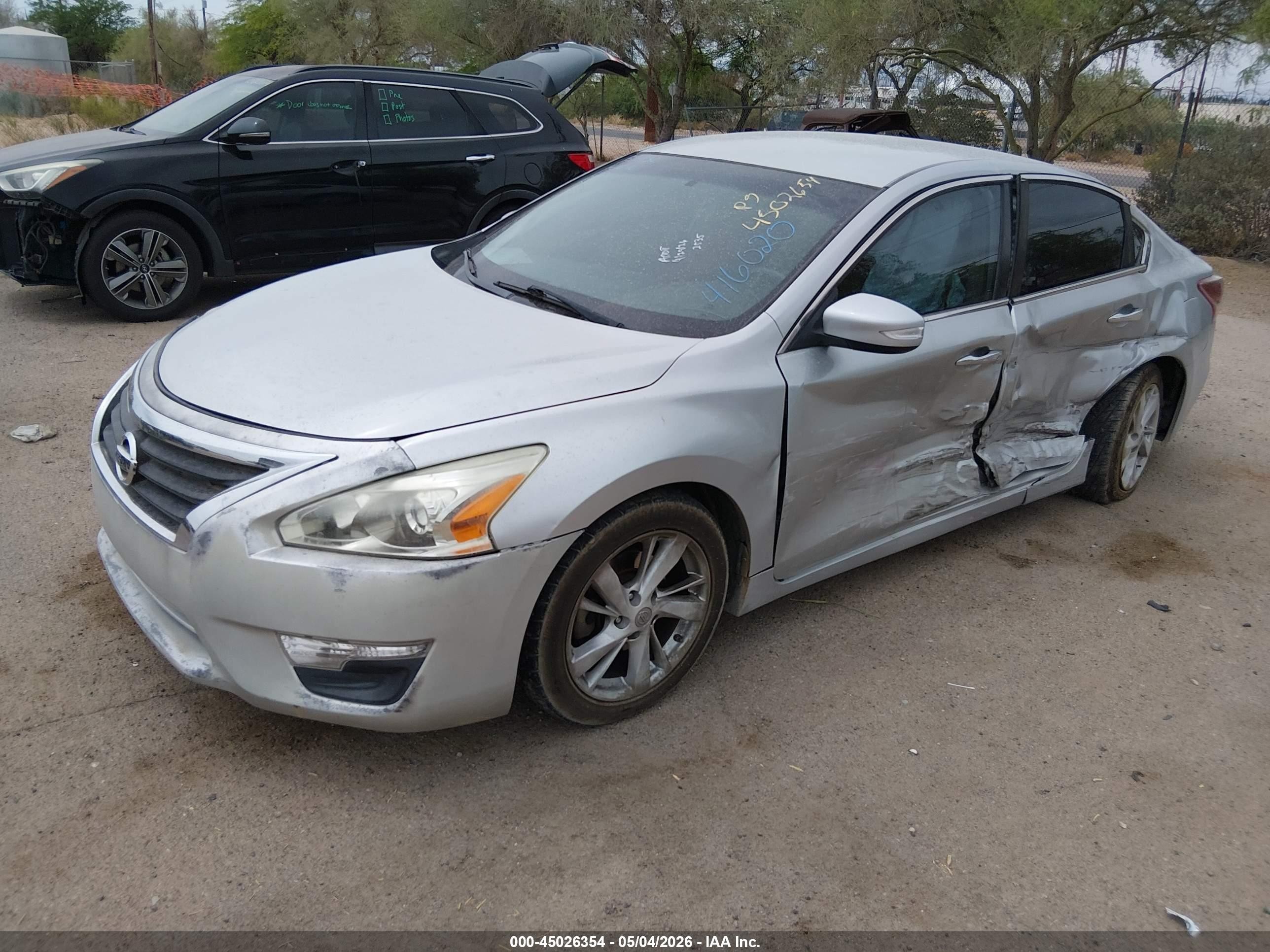 2013 Nissan Altima 2.5 Sv Silver vin: 1N4AL3AP3DN416020