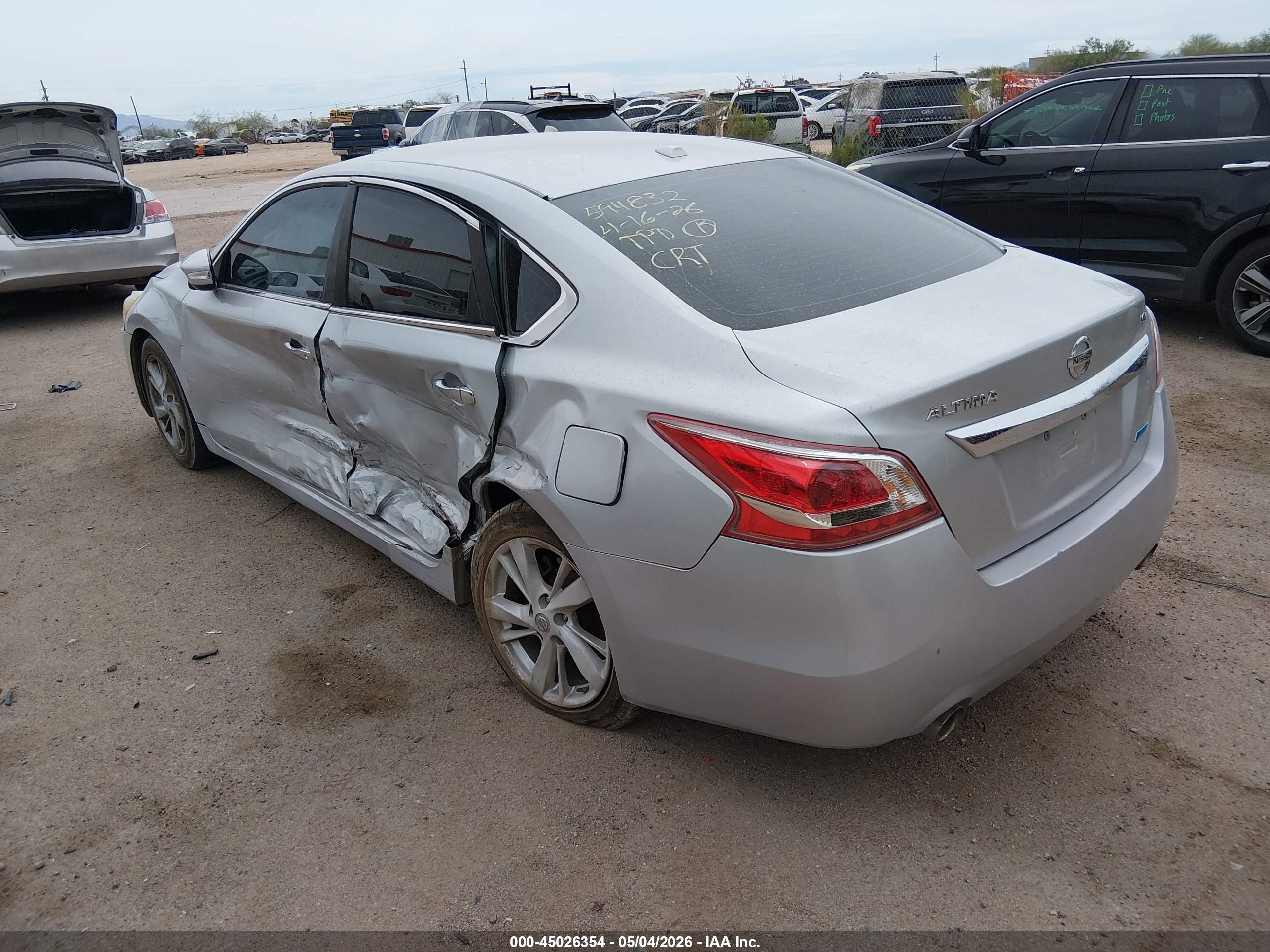 2013 Nissan Altima 2.5 Sv Silver vin: 1N4AL3AP3DN416020