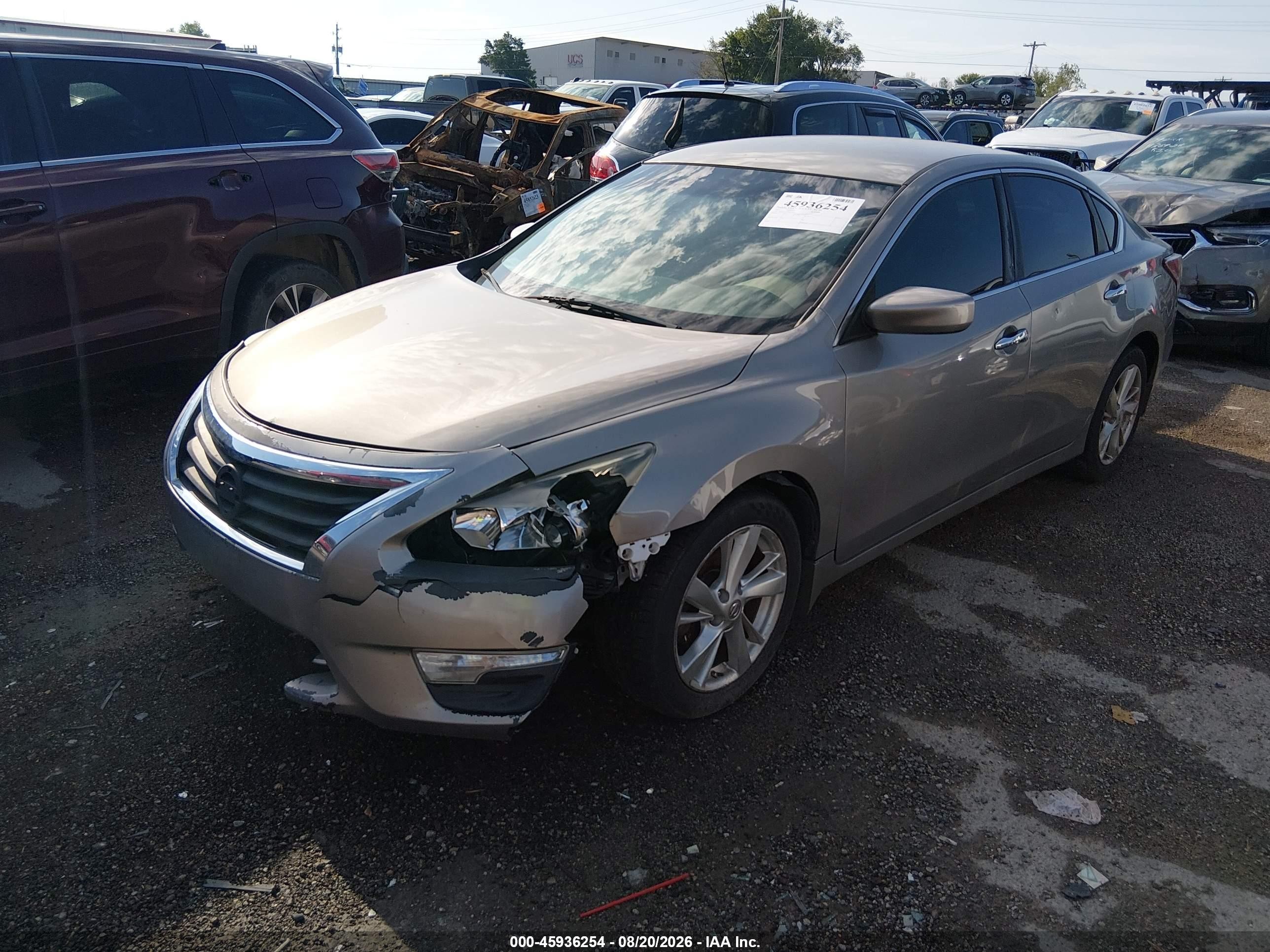 2013 Nissan Altima 2.5 Sv Gold vin: 1N4AL3AP3DN429804