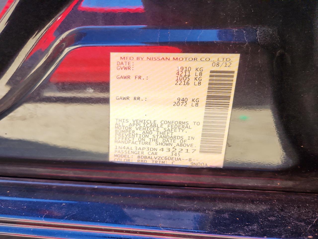 2013 Nissan Altima 2.5 Gray vin: 1N4AL3AP3DN432217