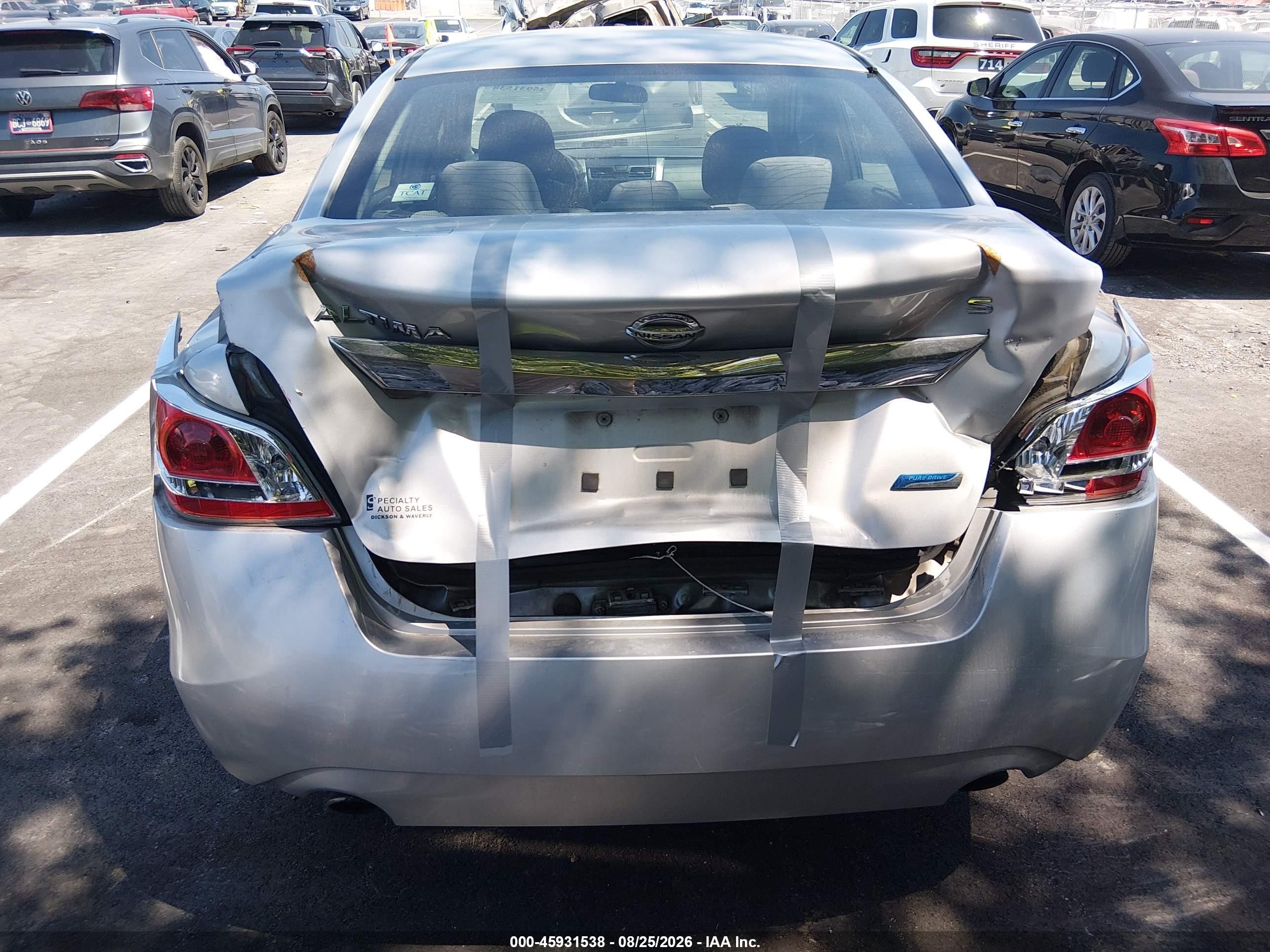 2013 Nissan Altima 2.5 S Gray vin: 1N4AL3AP3DN432881