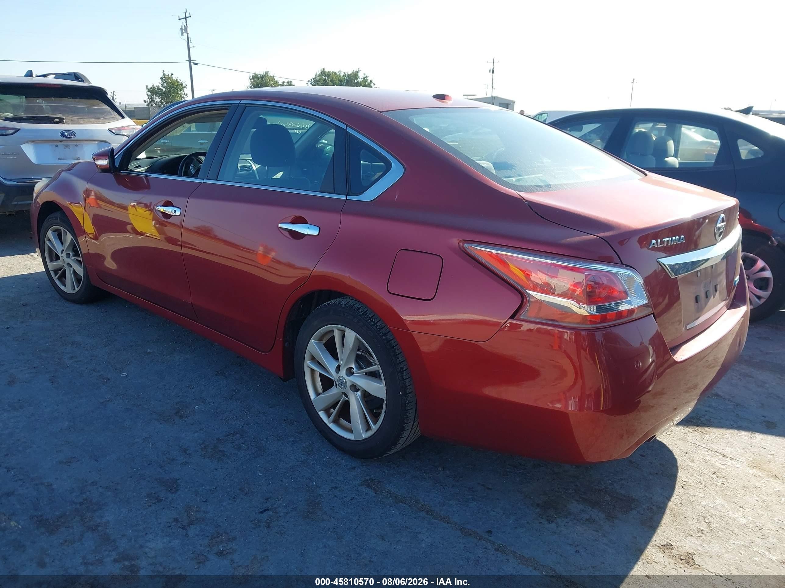 2013 Nissan Altima 2.5 Sv Red vin: 1N4AL3AP3DN467078