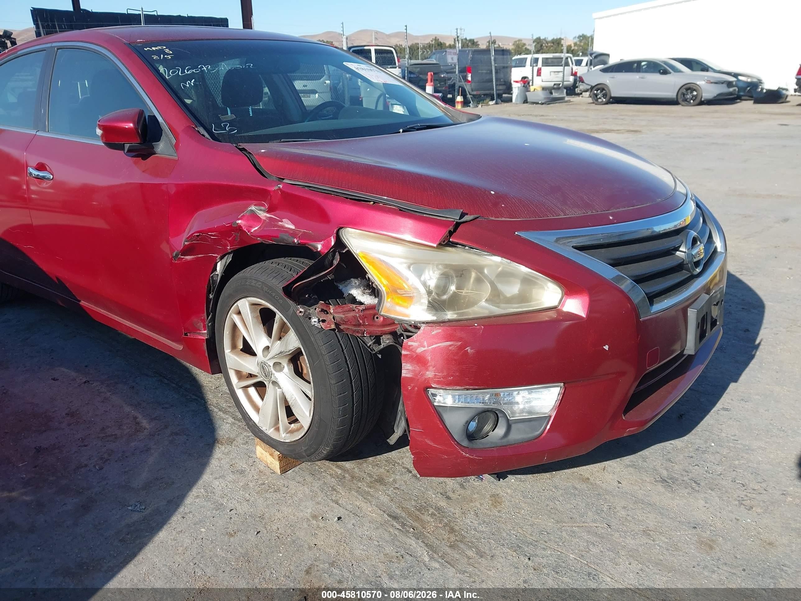 2013 Nissan Altima 2.5 Sv Red vin: 1N4AL3AP3DN467078