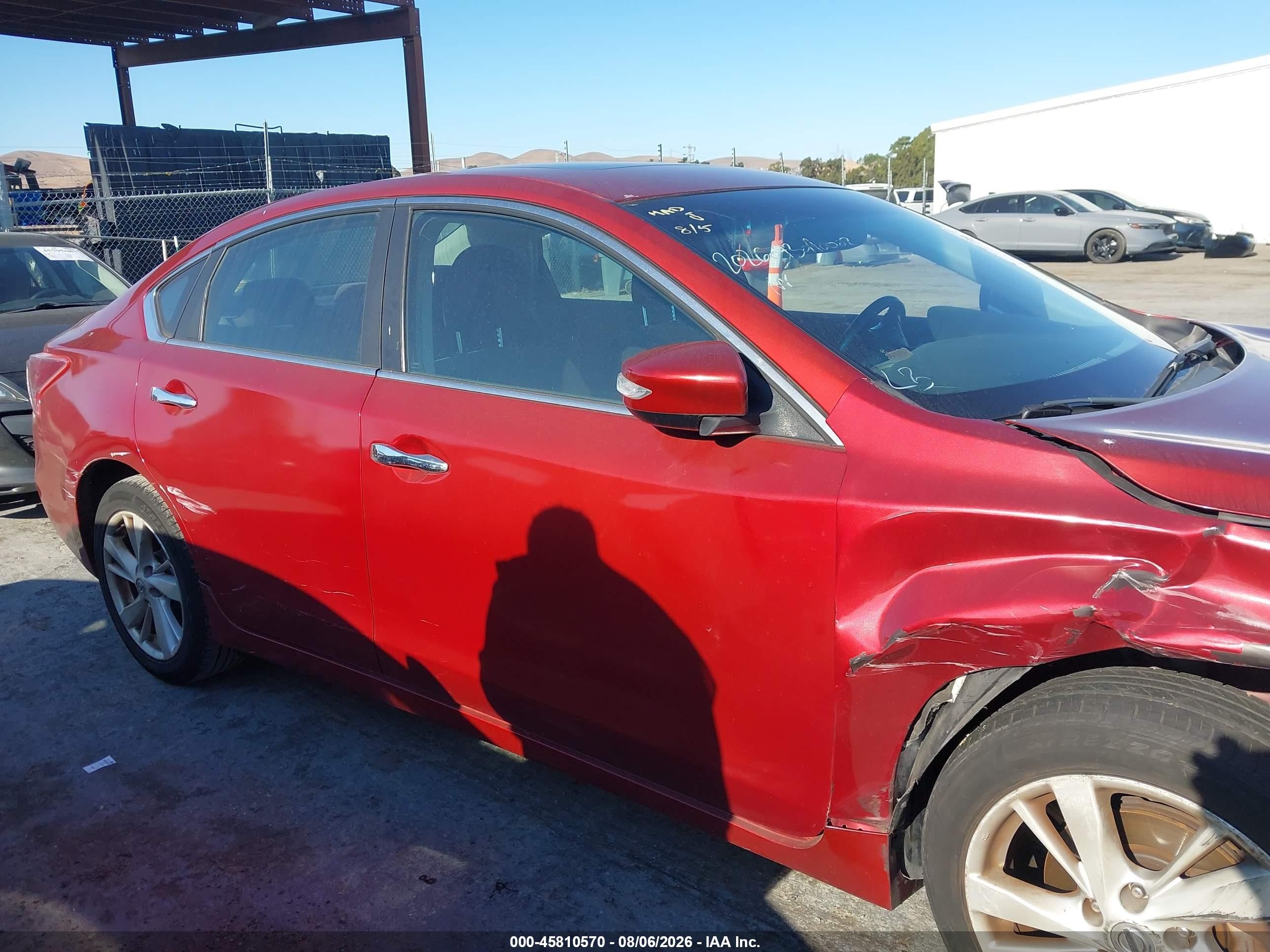 2013 Nissan Altima 2.5 Sv Red vin: 1N4AL3AP3DN467078