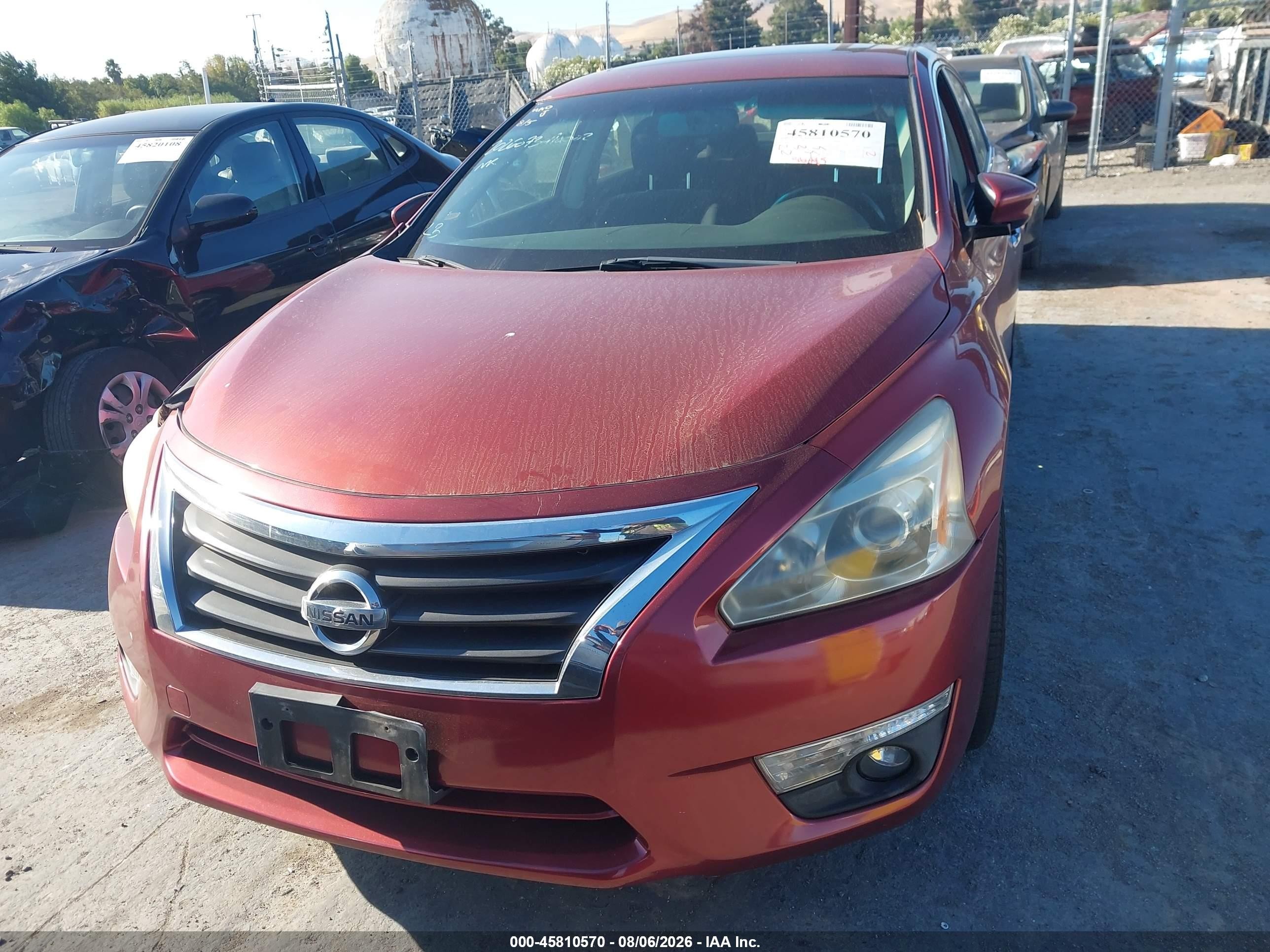 2013 Nissan Altima 2.5 Sv Red vin: 1N4AL3AP3DN467078