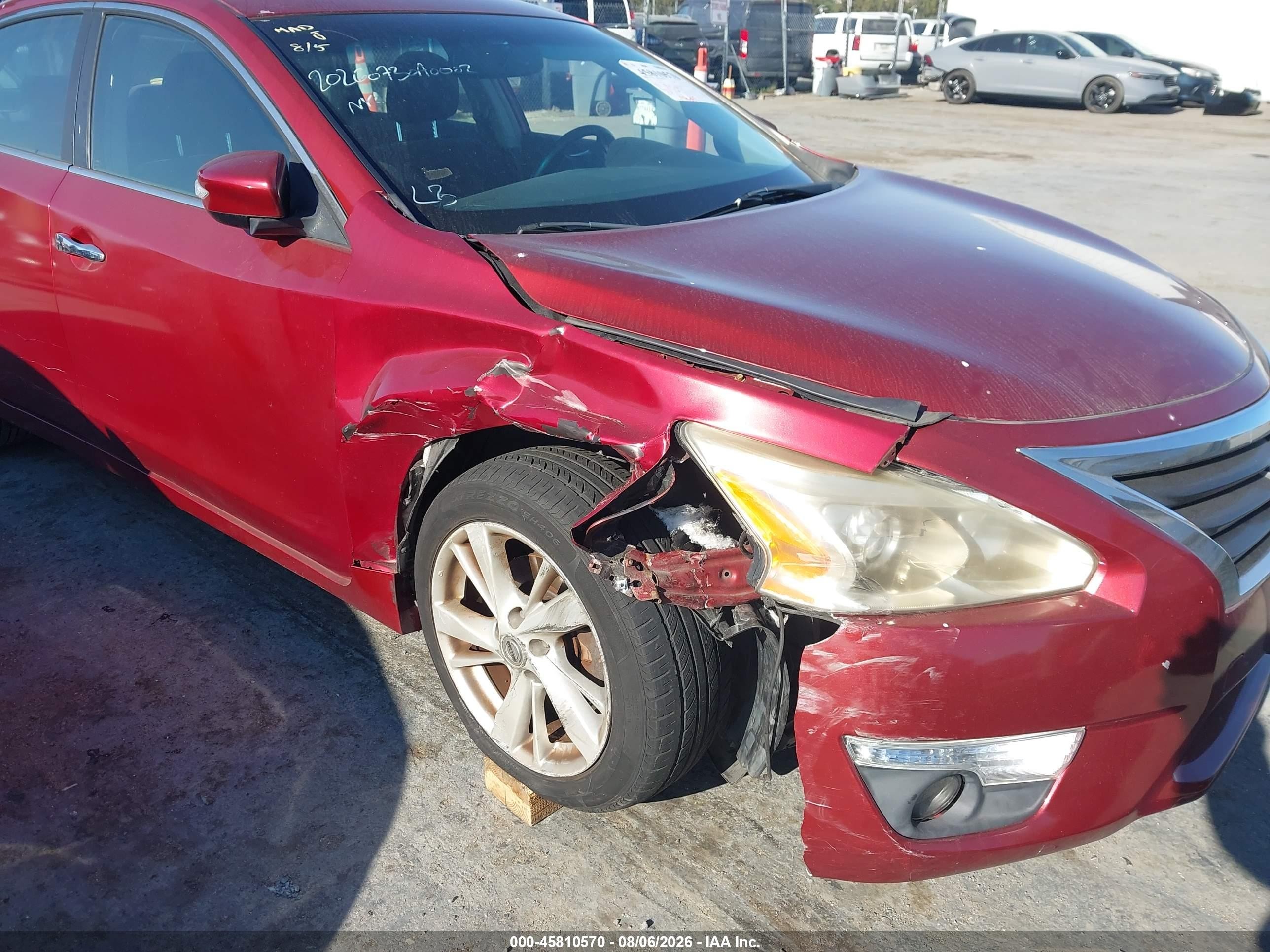 2013 Nissan Altima 2.5 Sv Red vin: 1N4AL3AP3DN467078