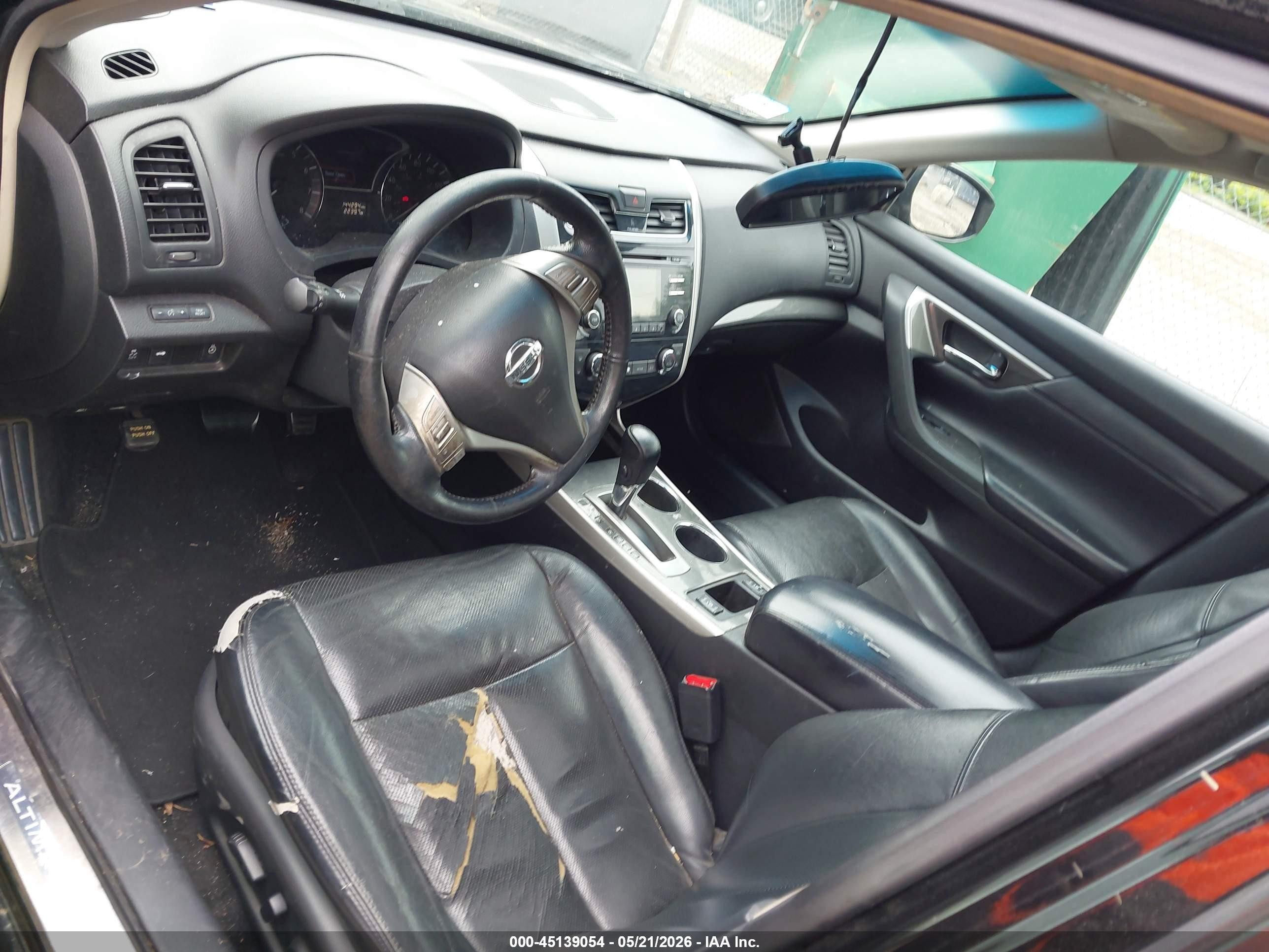 2013 Nissan Altima 2.5 Sl Black vin: 1N4AL3AP3DN478503