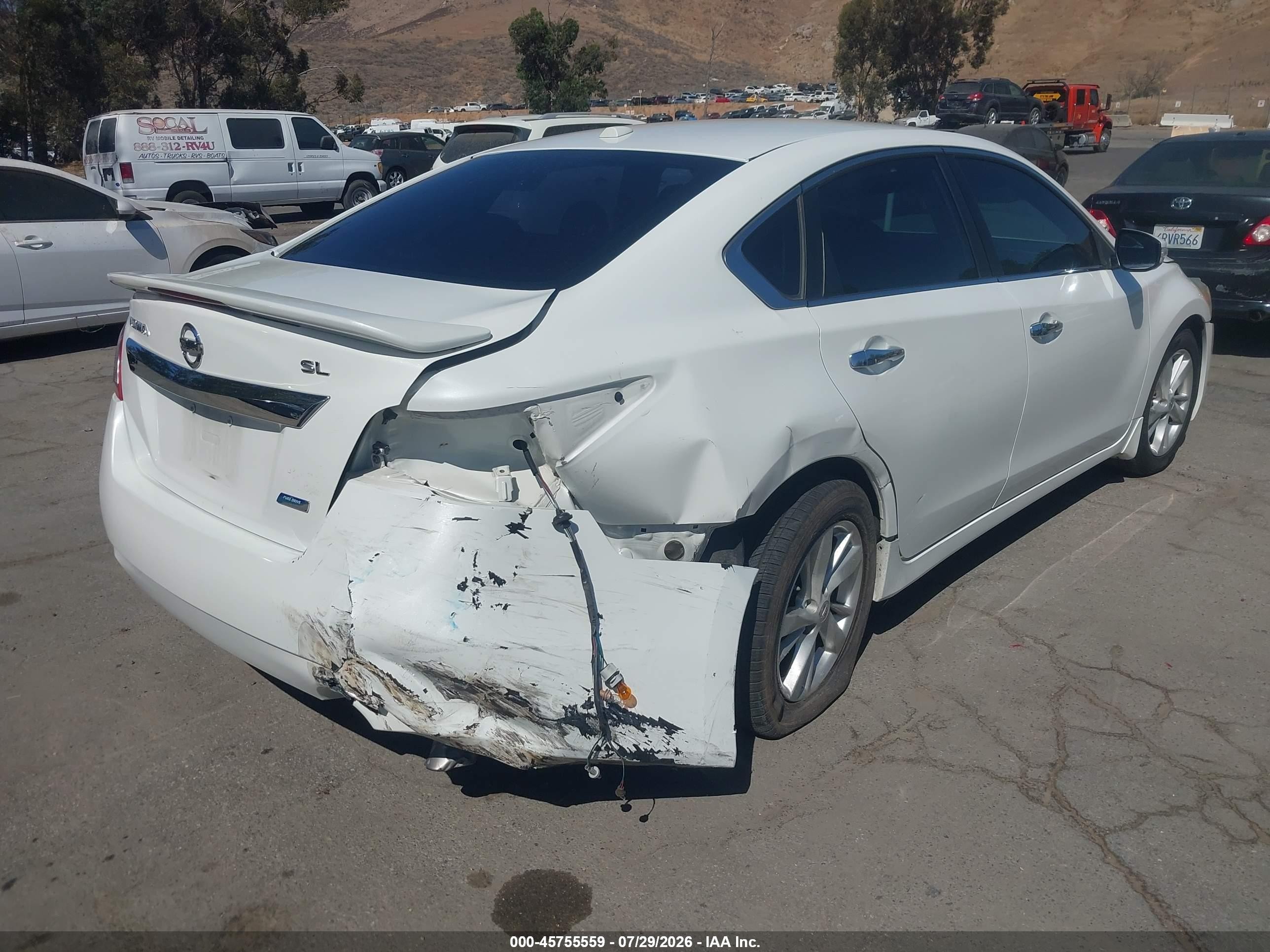 2013 Nissan Altima 2.5 Sl White vin: 1N4AL3AP3DN502878