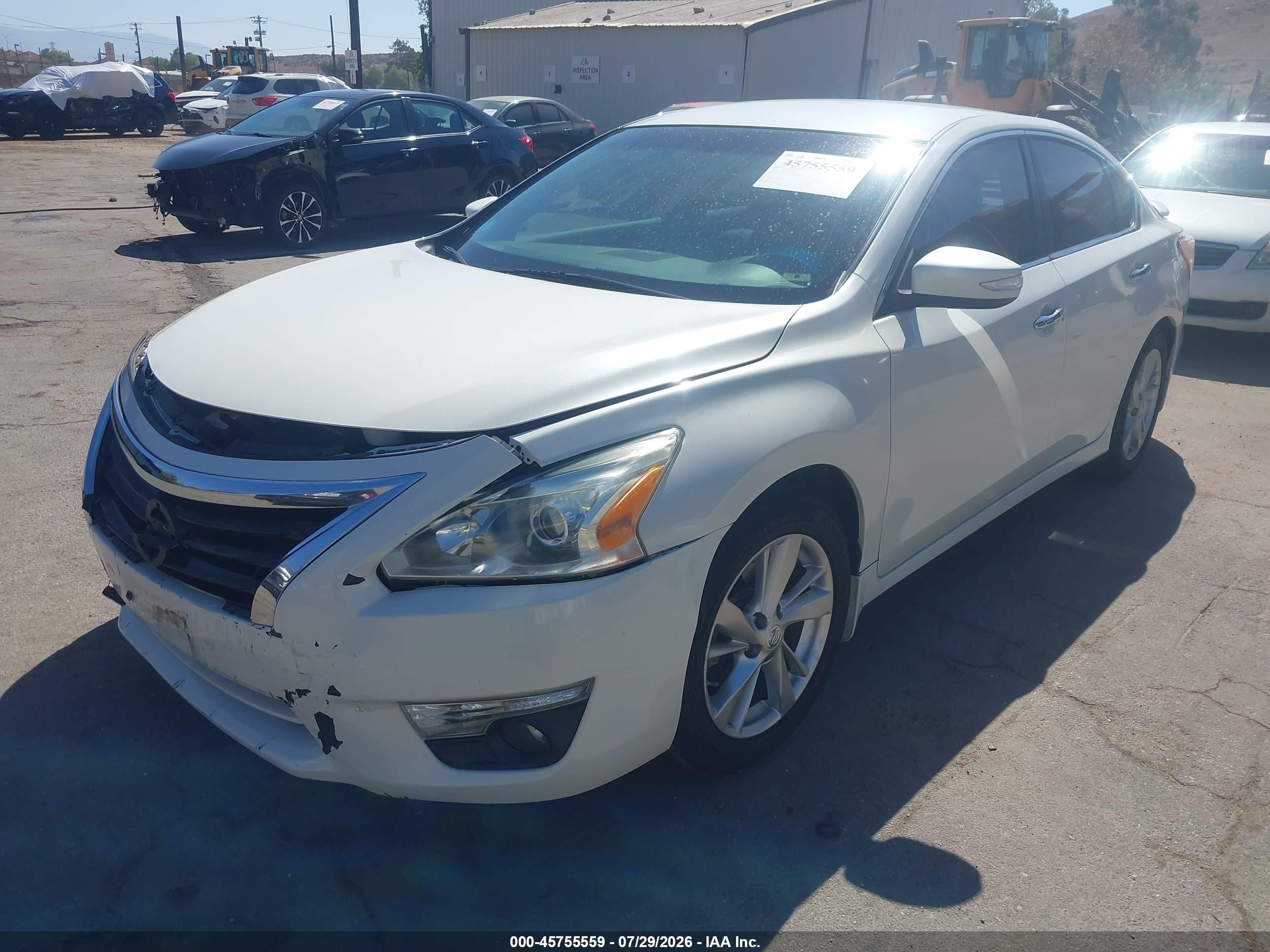 2013 Nissan Altima 2.5 Sl White vin: 1N4AL3AP3DN502878