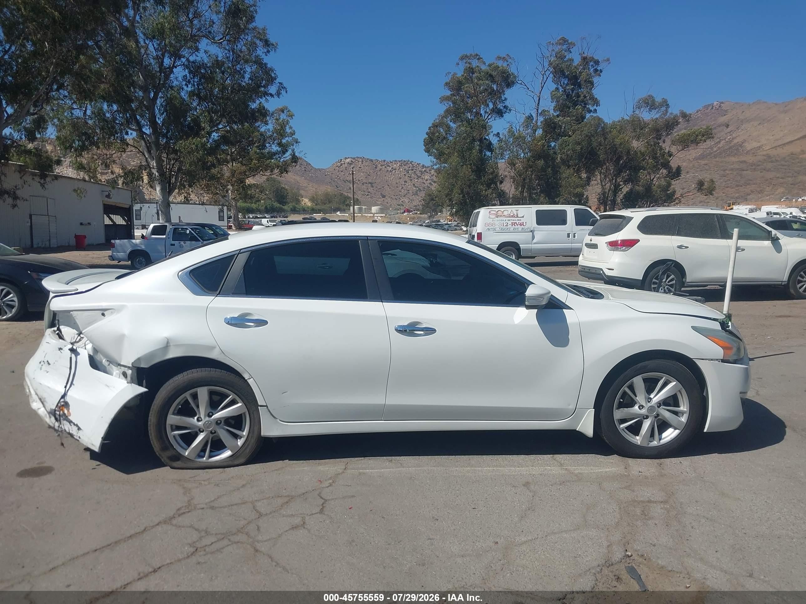 2013 Nissan Altima 2.5 Sl White vin: 1N4AL3AP3DN502878