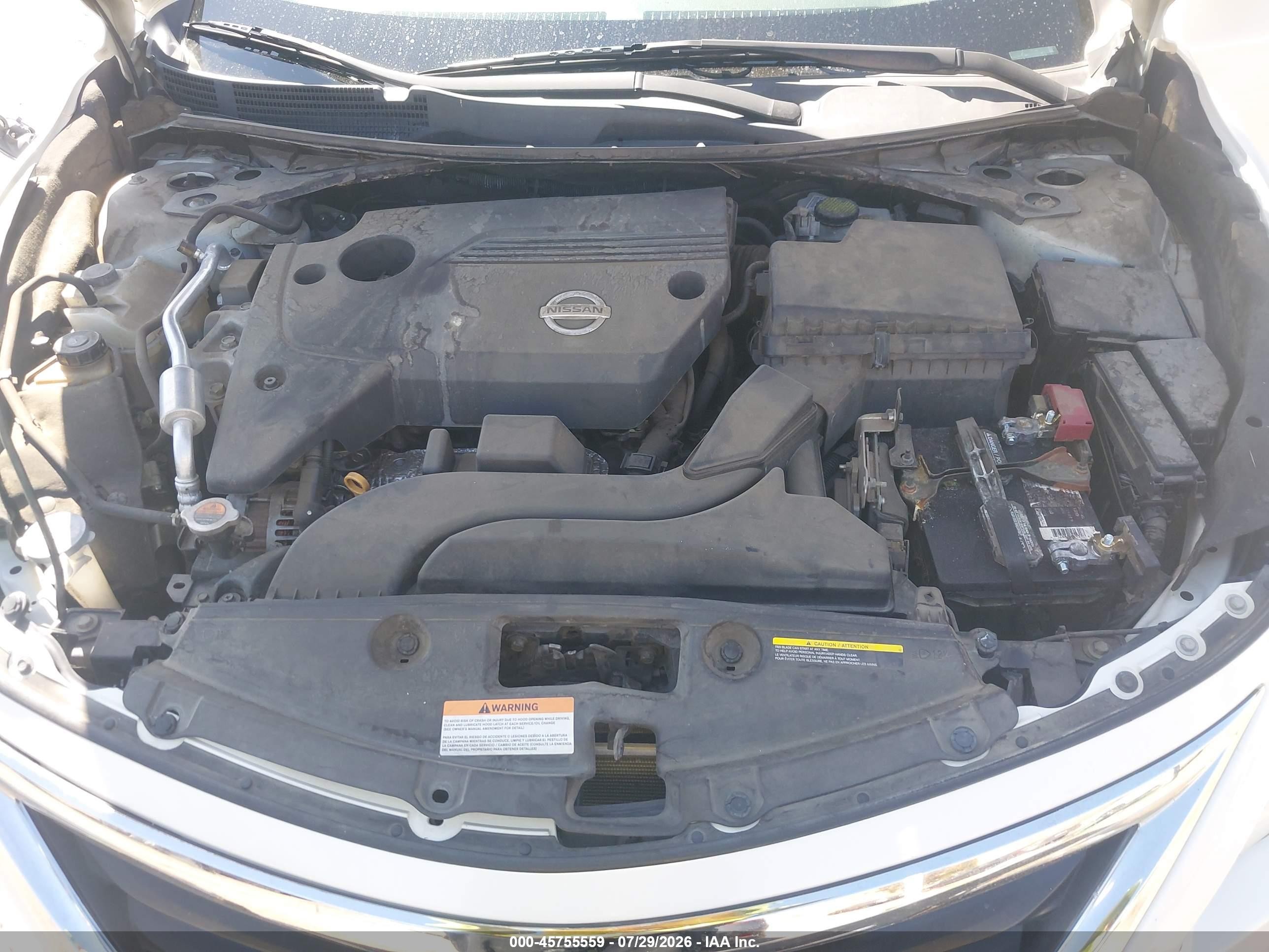 2013 Nissan Altima 2.5 Sl White vin: 1N4AL3AP3DN502878
