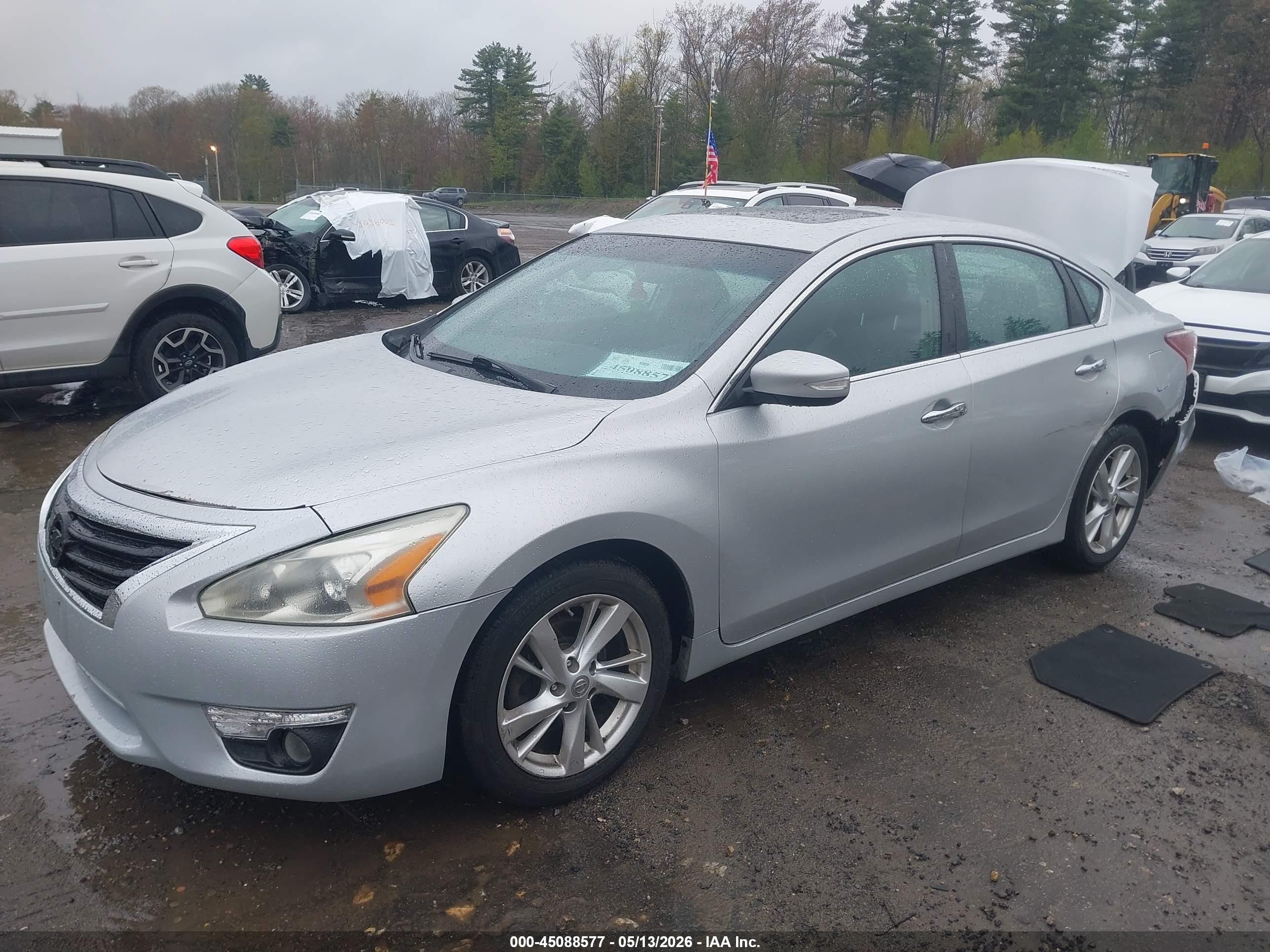 2013 Nissan Altima 2.5 Sv Silver vin: 1N4AL3AP3DN508731