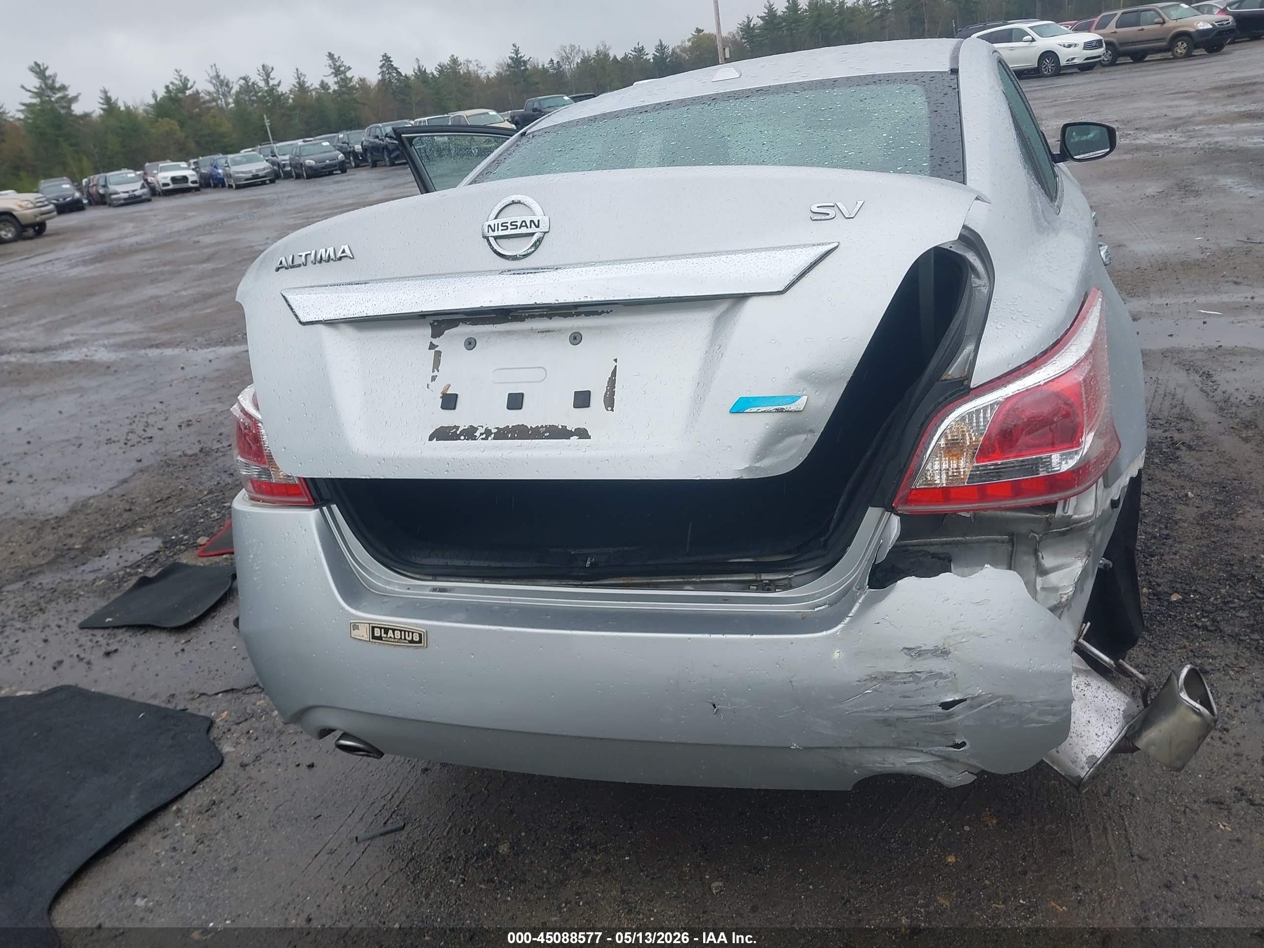 2013 Nissan Altima 2.5 Sv Silver vin: 1N4AL3AP3DN508731
