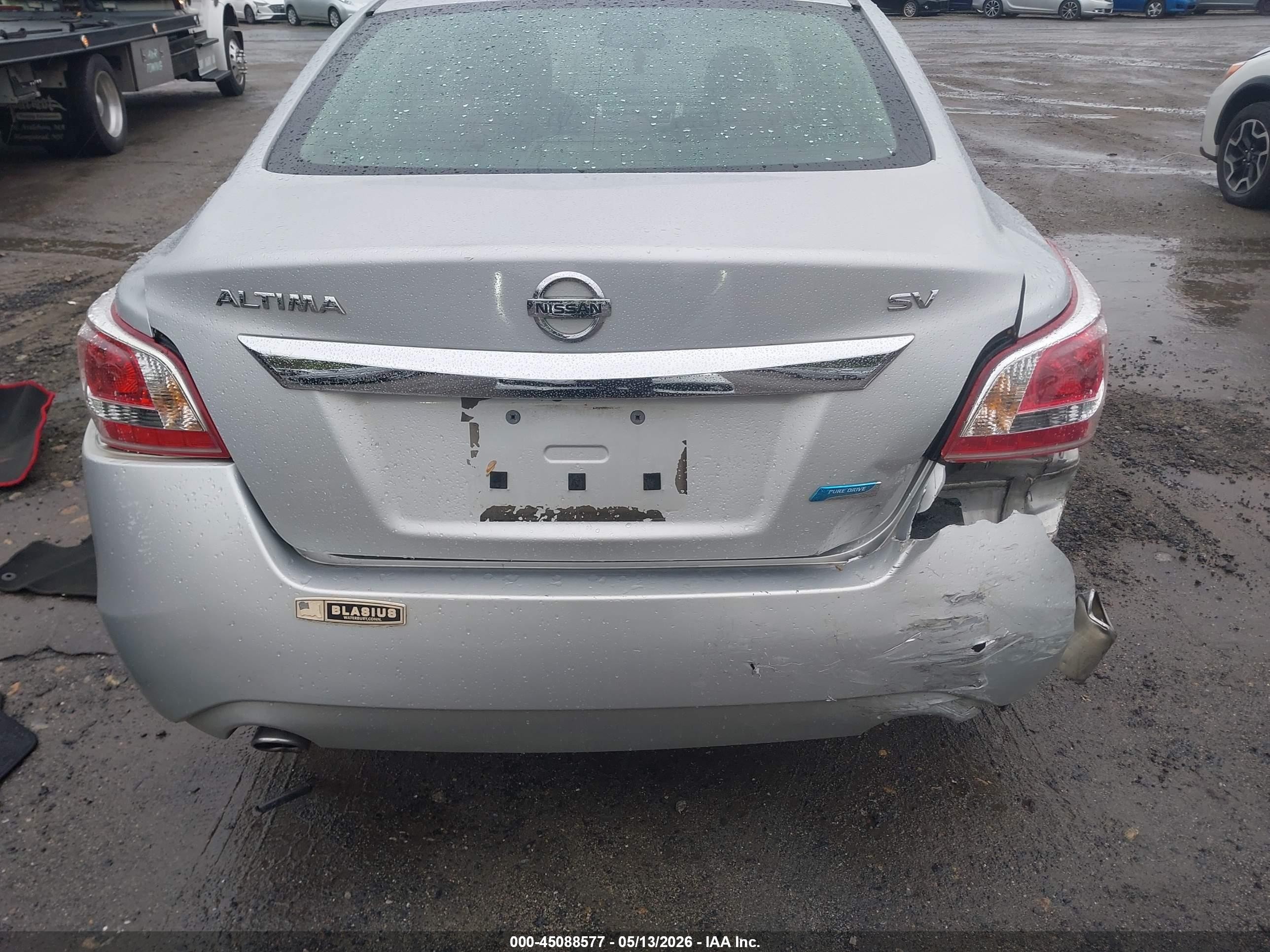 2013 Nissan Altima 2.5 Sv Silver vin: 1N4AL3AP3DN508731