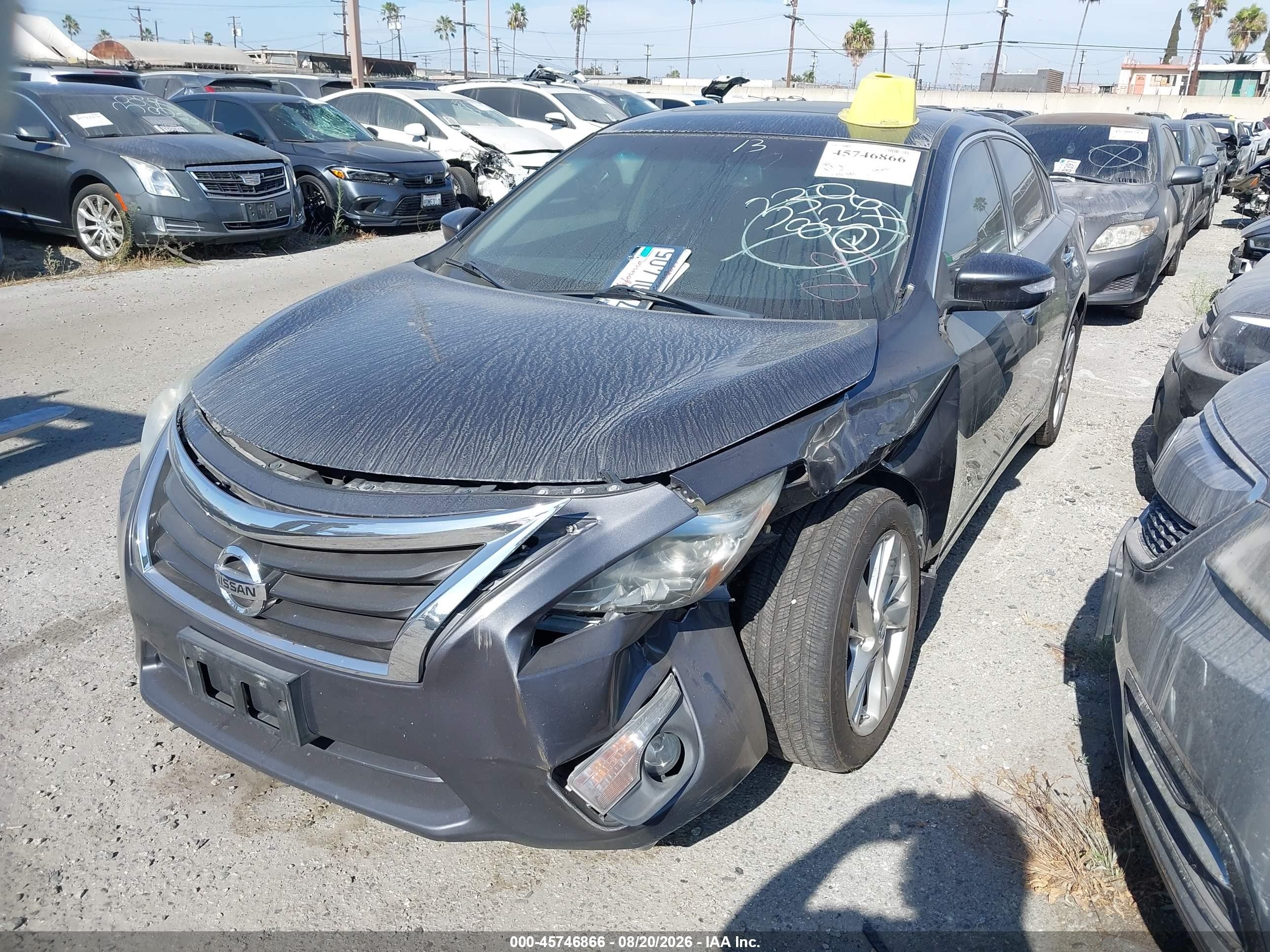 2013 Nissan Altima 2.5 Sl Серый vin: 1N4AL3AP3DN534522