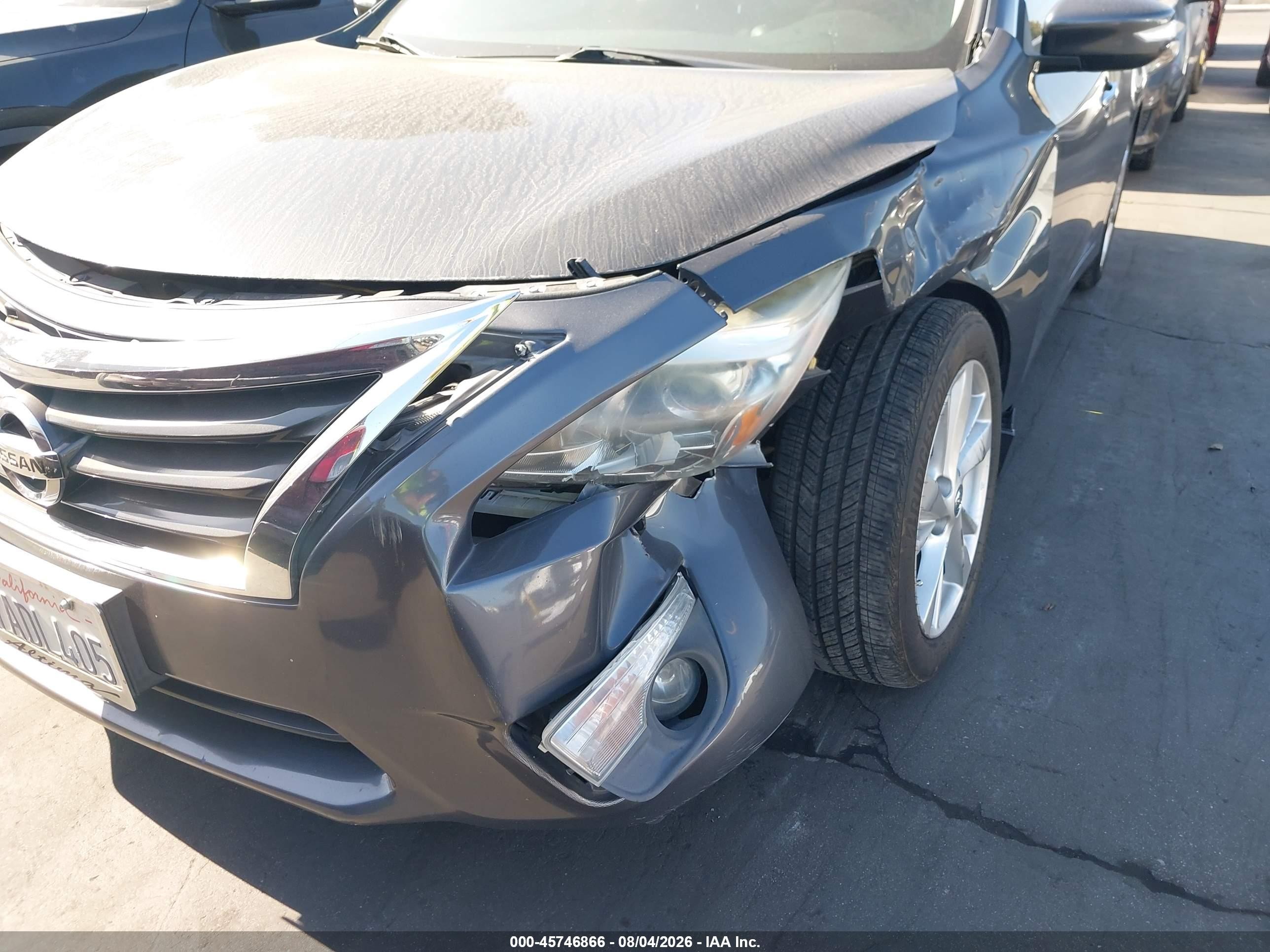 2013 Nissan Altima 2.5 Sl Серый vin: 1N4AL3AP3DN534522