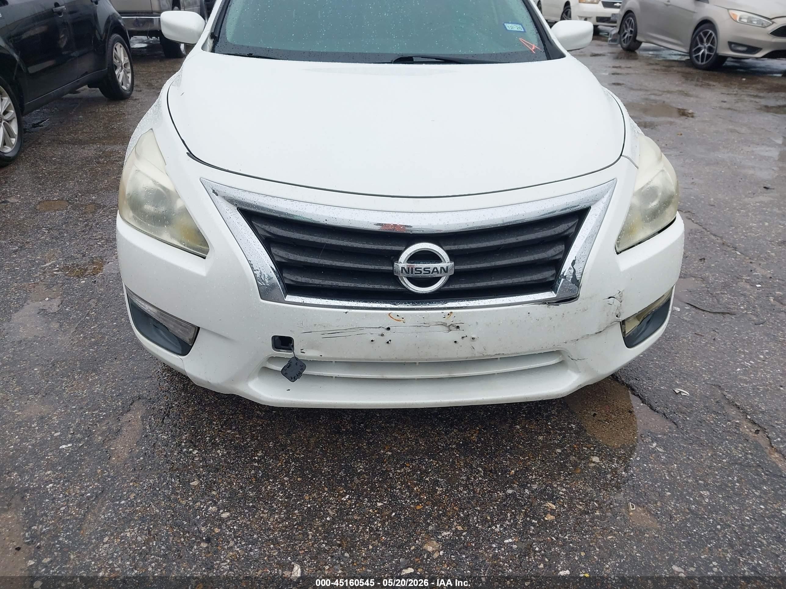 2013 Nissan Altima 2.5 S White vin: 1N4AL3AP3DN548789