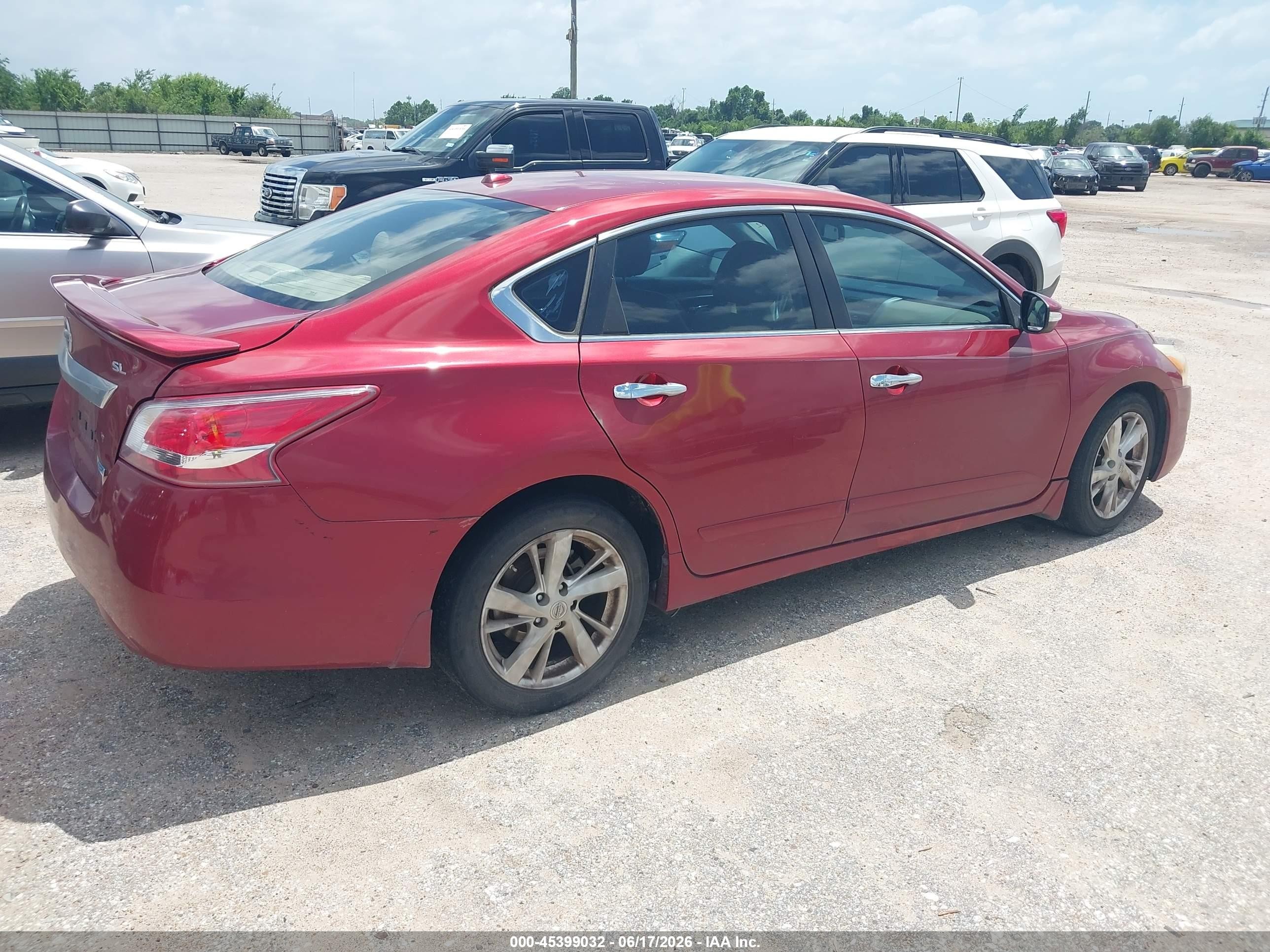 2013 Nissan Altima 2.5 Sl Burgundy vin: 1N4AL3AP3DN556360