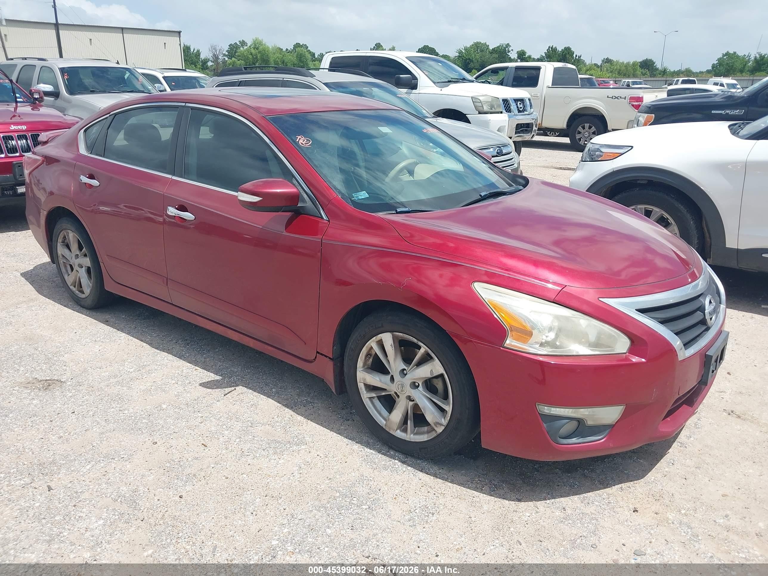 2013 Nissan Altima 2.5 Sl Burgundy vin: 1N4AL3AP3DN556360