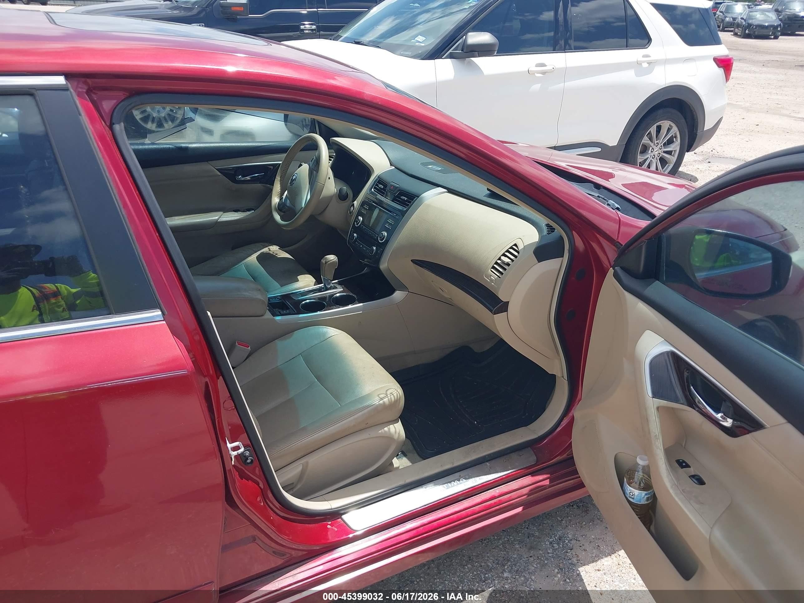 2013 Nissan Altima 2.5 Sl Burgundy vin: 1N4AL3AP3DN556360