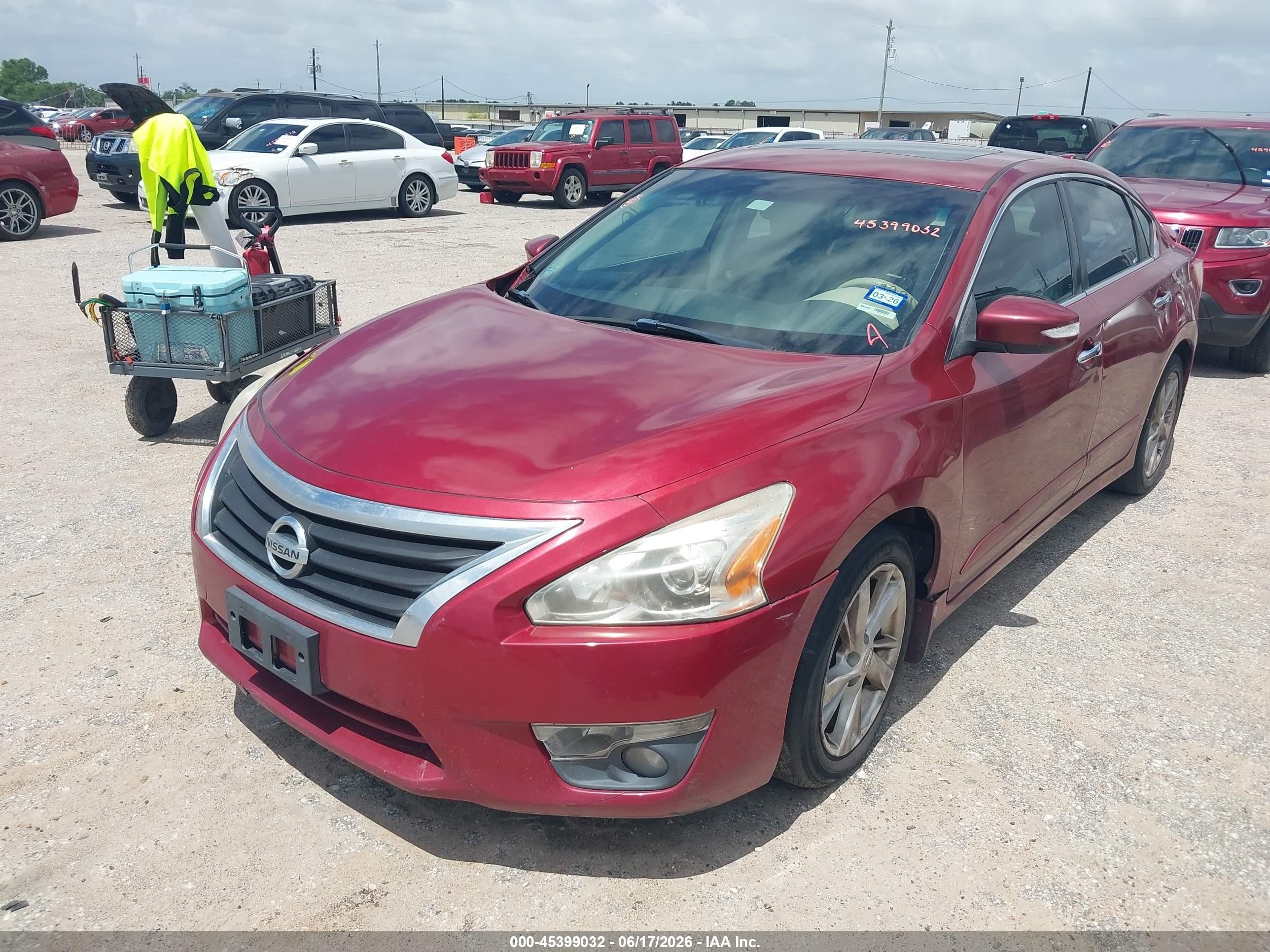 2013 Nissan Altima 2.5 Sl Burgundy vin: 1N4AL3AP3DN556360
