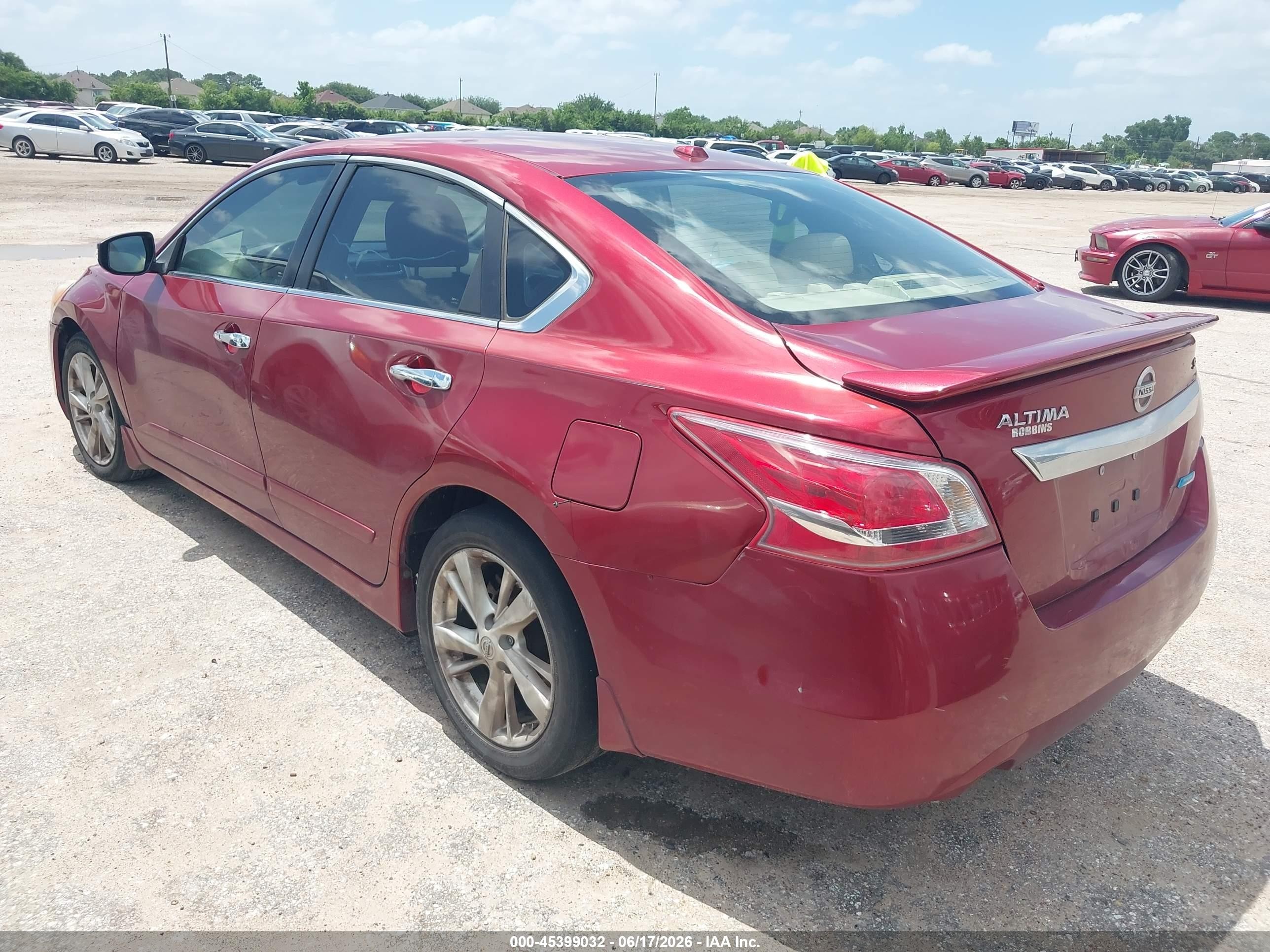 2013 Nissan Altima 2.5 Sl Burgundy vin: 1N4AL3AP3DN556360