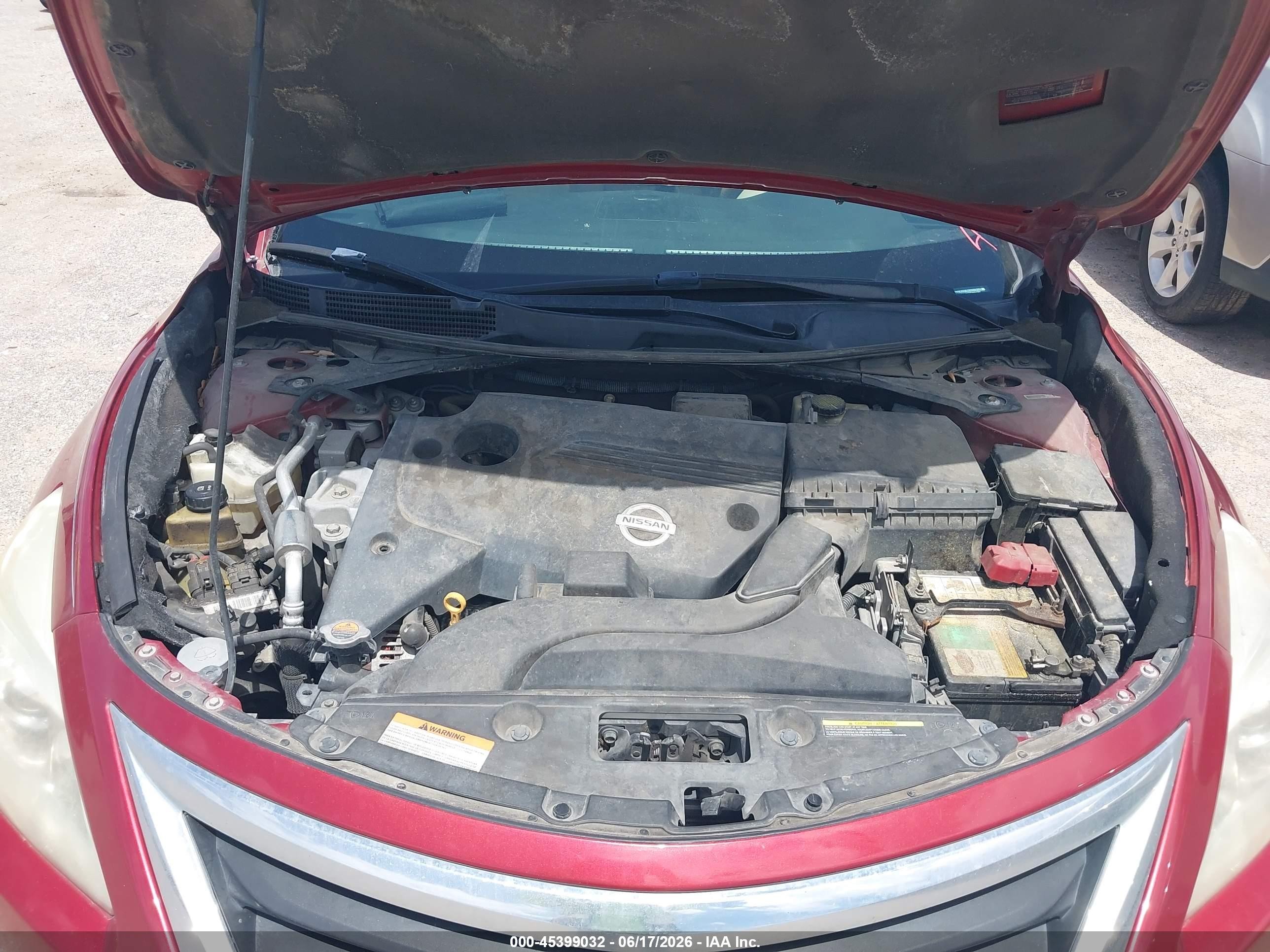 2013 Nissan Altima 2.5 Sl Burgundy vin: 1N4AL3AP3DN556360