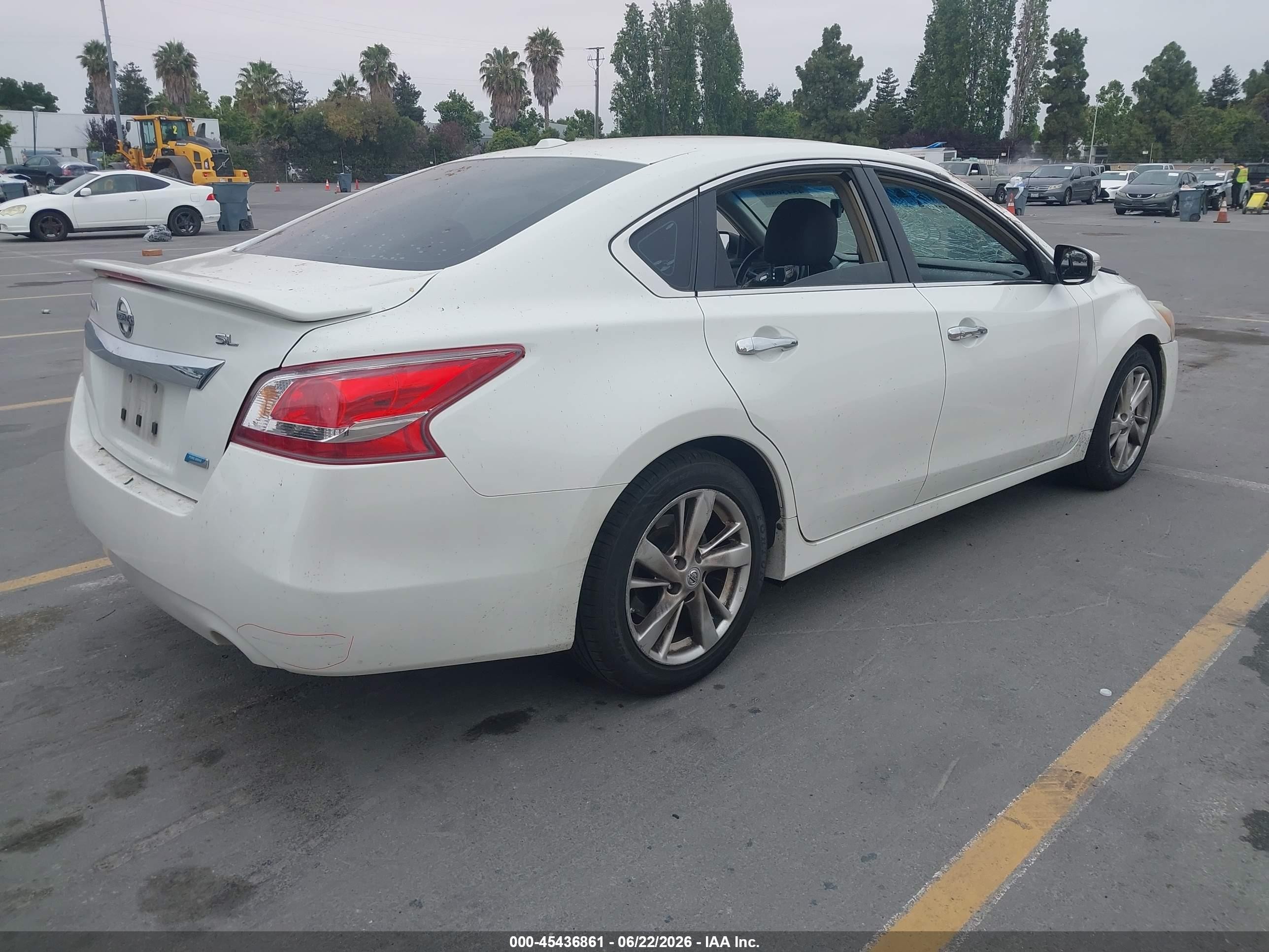2013 Nissan Altima 2.5 Sl White vin: 1N4AL3AP3DN572199