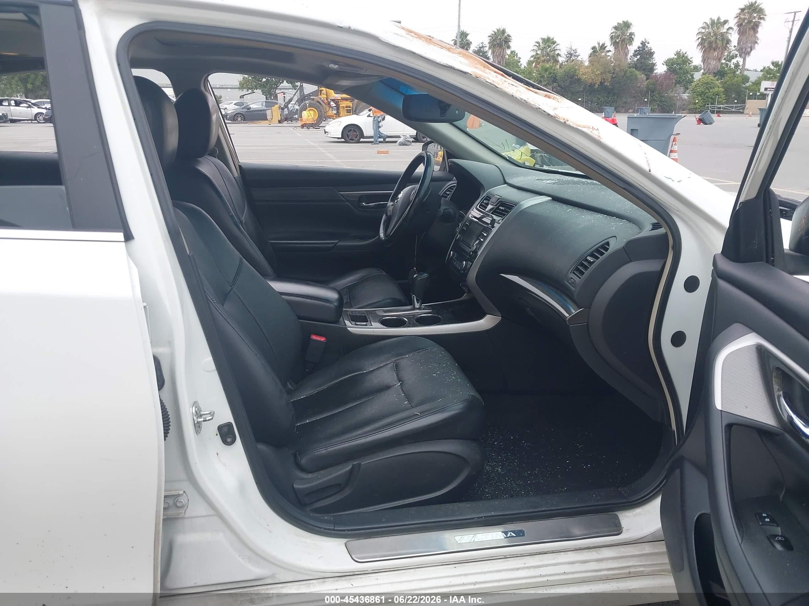 2013 Nissan Altima 2.5 Sl White vin: 1N4AL3AP3DN572199