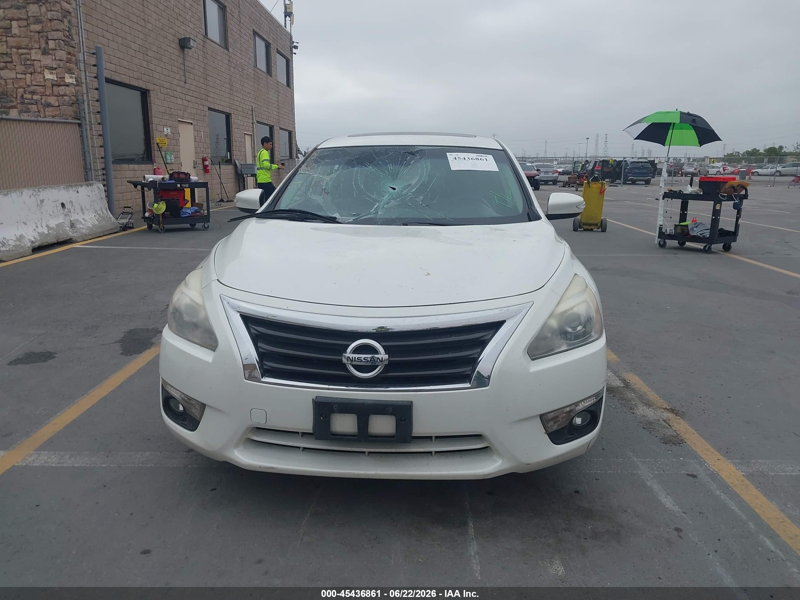 2013 Nissan Altima 2.5 Sl White vin: 1N4AL3AP3DN572199