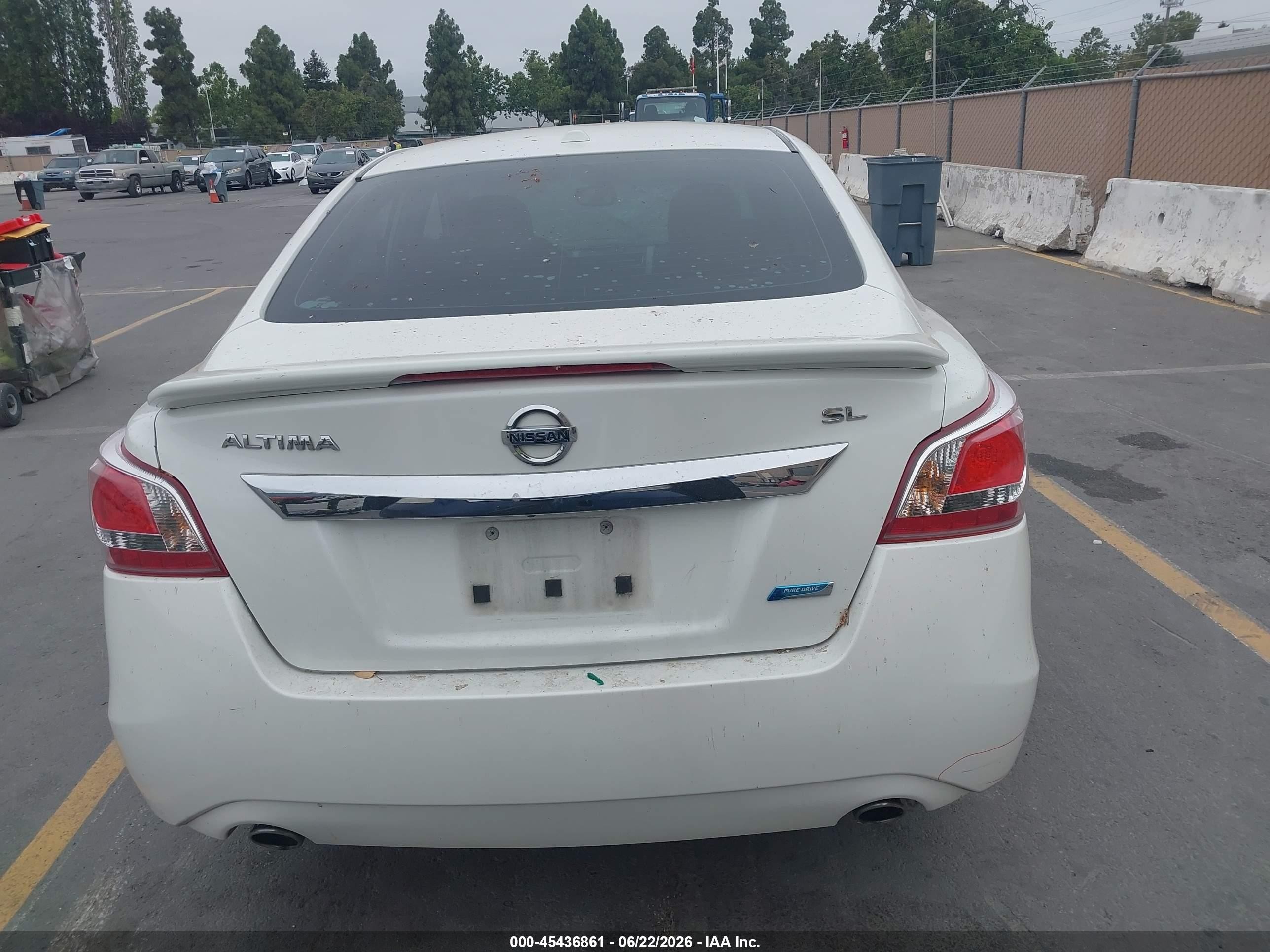 2013 Nissan Altima 2.5 Sl White vin: 1N4AL3AP3DN572199