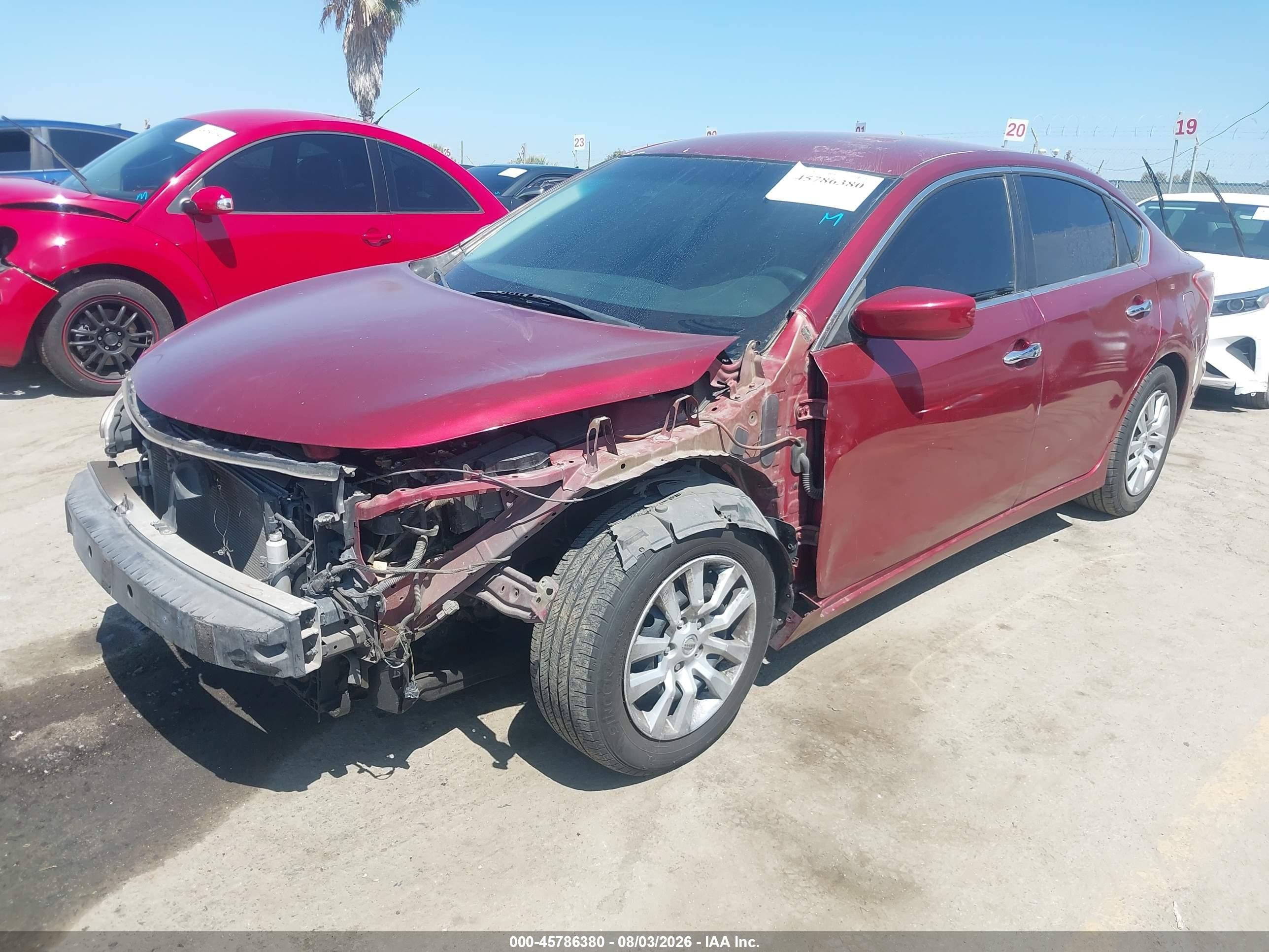2013 Nissan Altima 2.5 S Burgundy vin: 1N4AL3AP3DN573255