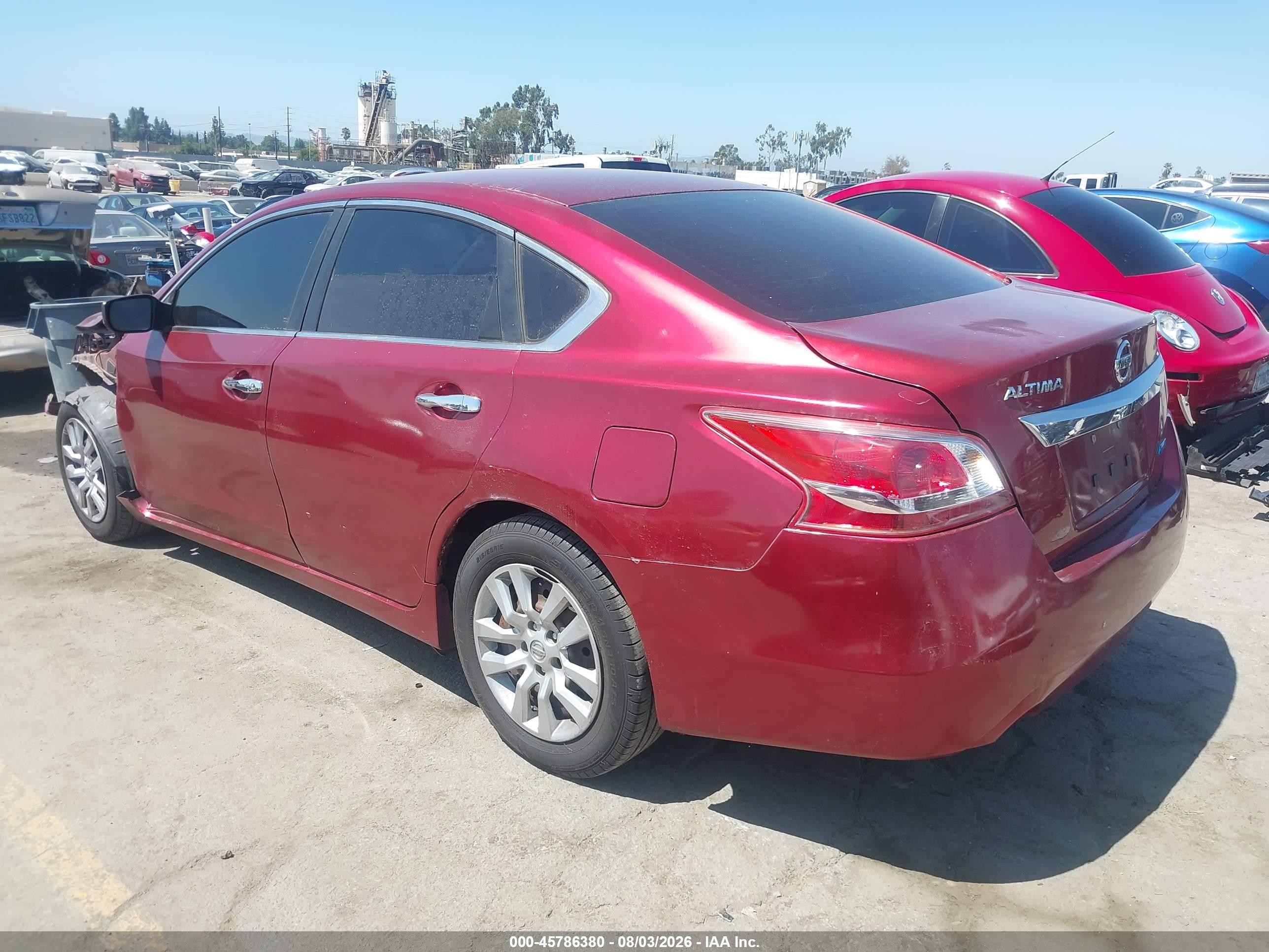 2013 Nissan Altima 2.5 S Burgundy vin: 1N4AL3AP3DN573255