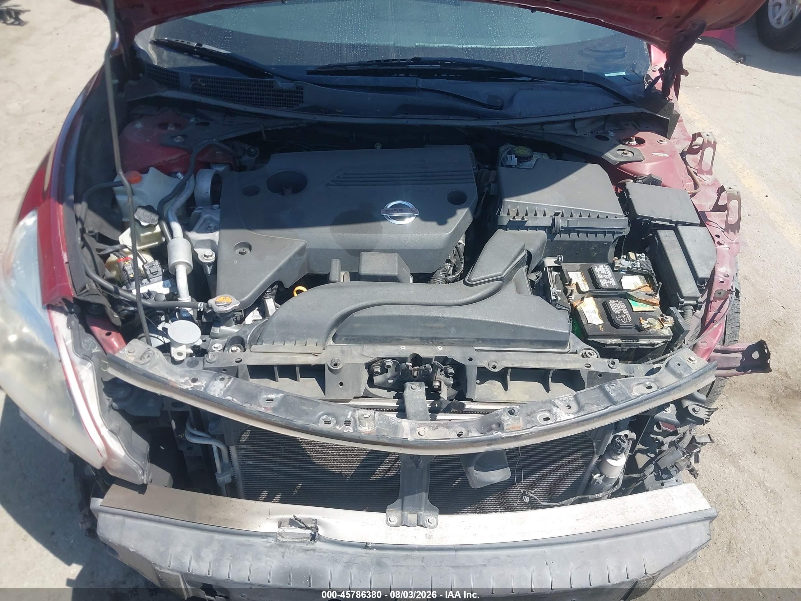 2013 Nissan Altima 2.5 S Burgundy vin: 1N4AL3AP3DN573255