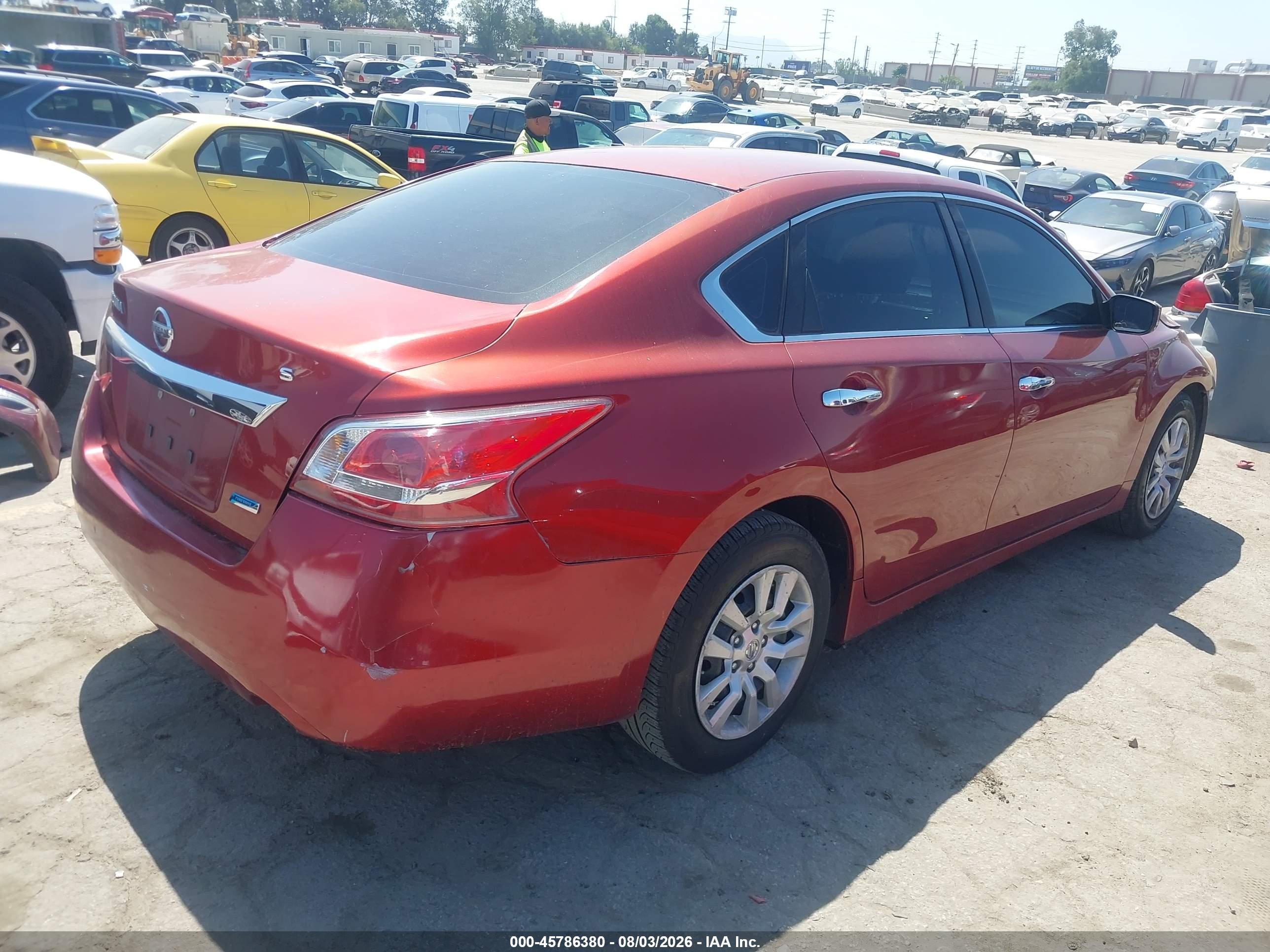 2013 Nissan Altima 2.5 S Burgundy vin: 1N4AL3AP3DN573255