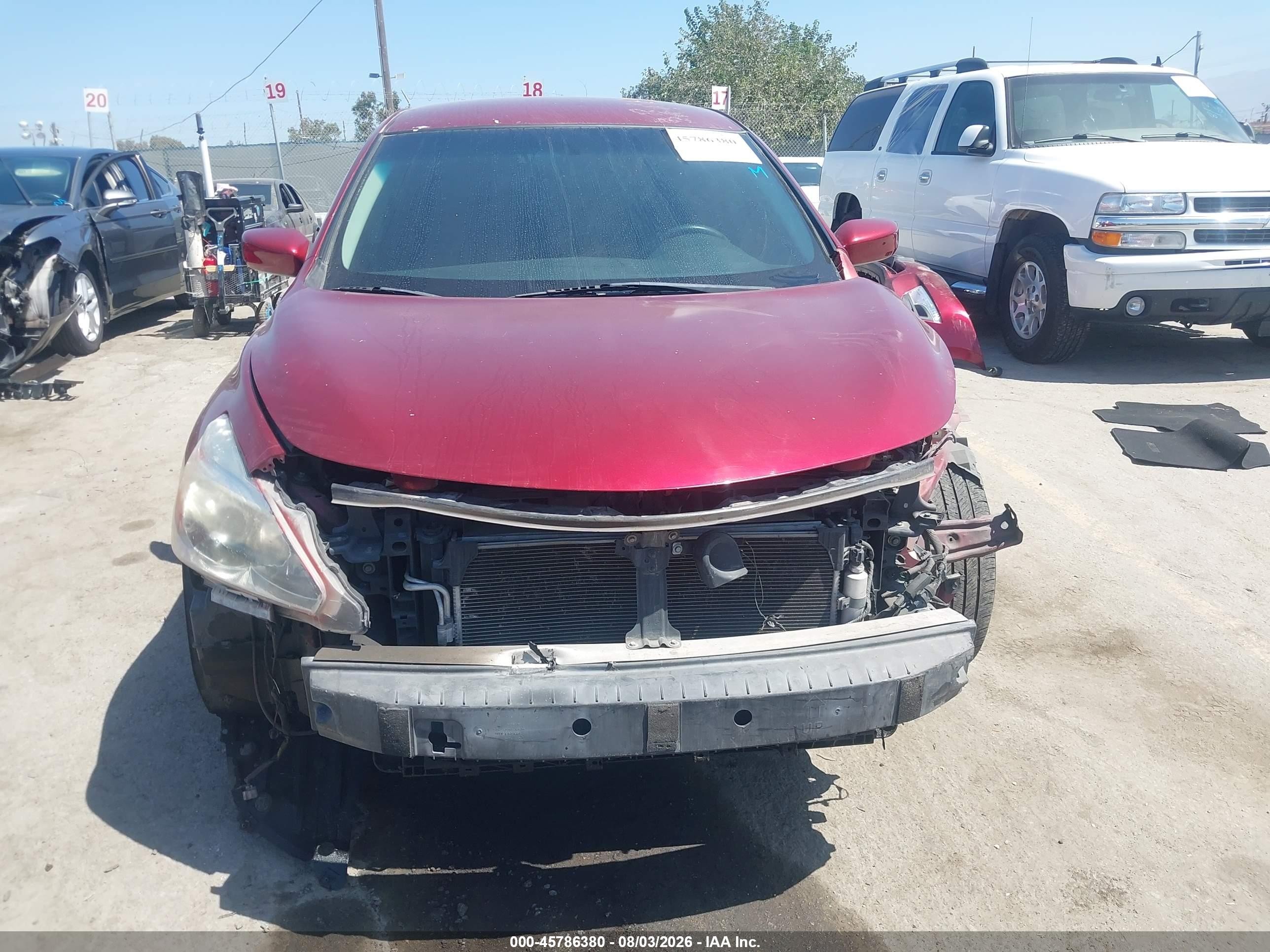 2013 Nissan Altima 2.5 S Burgundy vin: 1N4AL3AP3DN573255