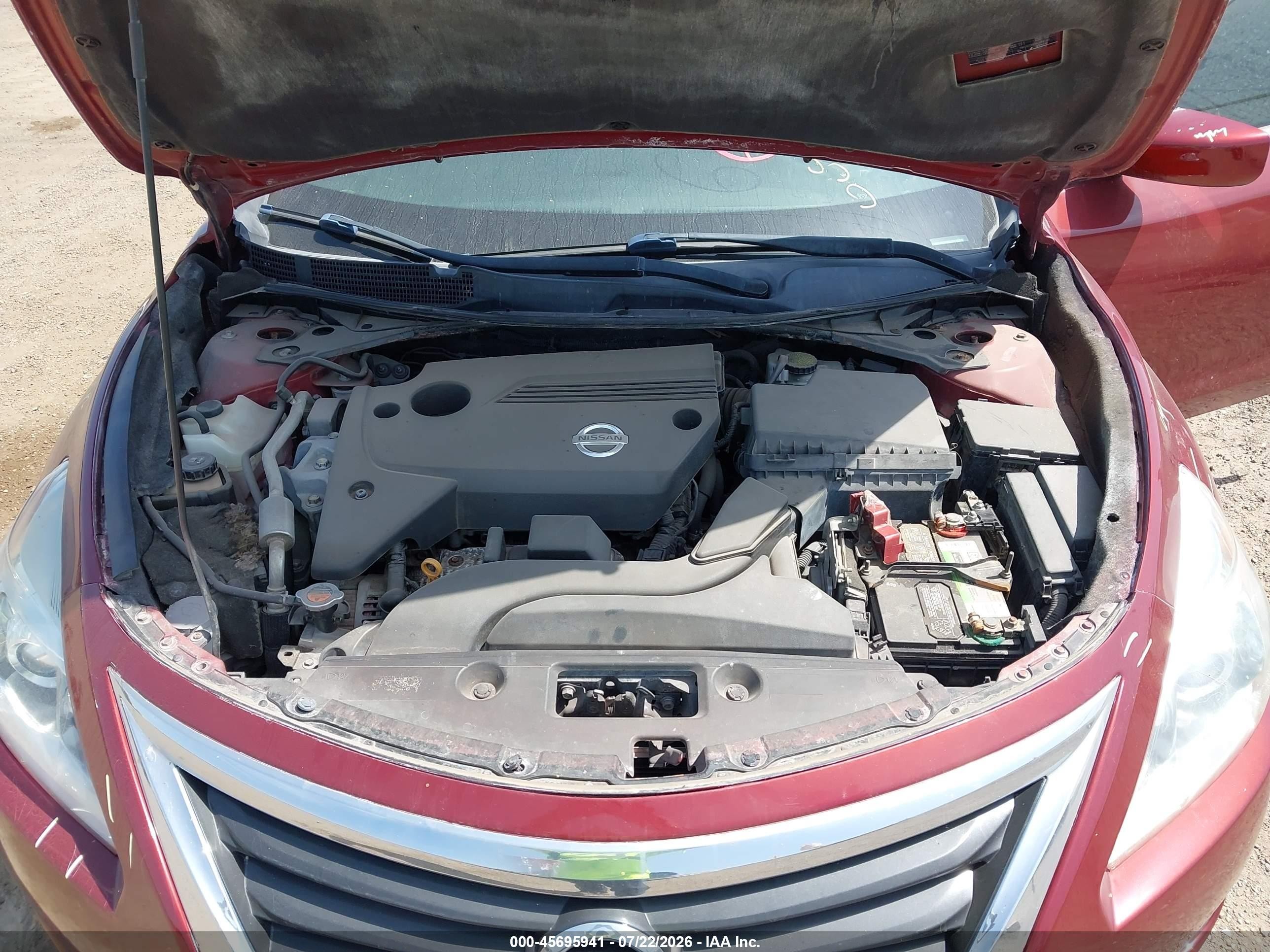 2013 Nissan Altima 2.5 S Red vin: 1N4AL3AP3DN580643