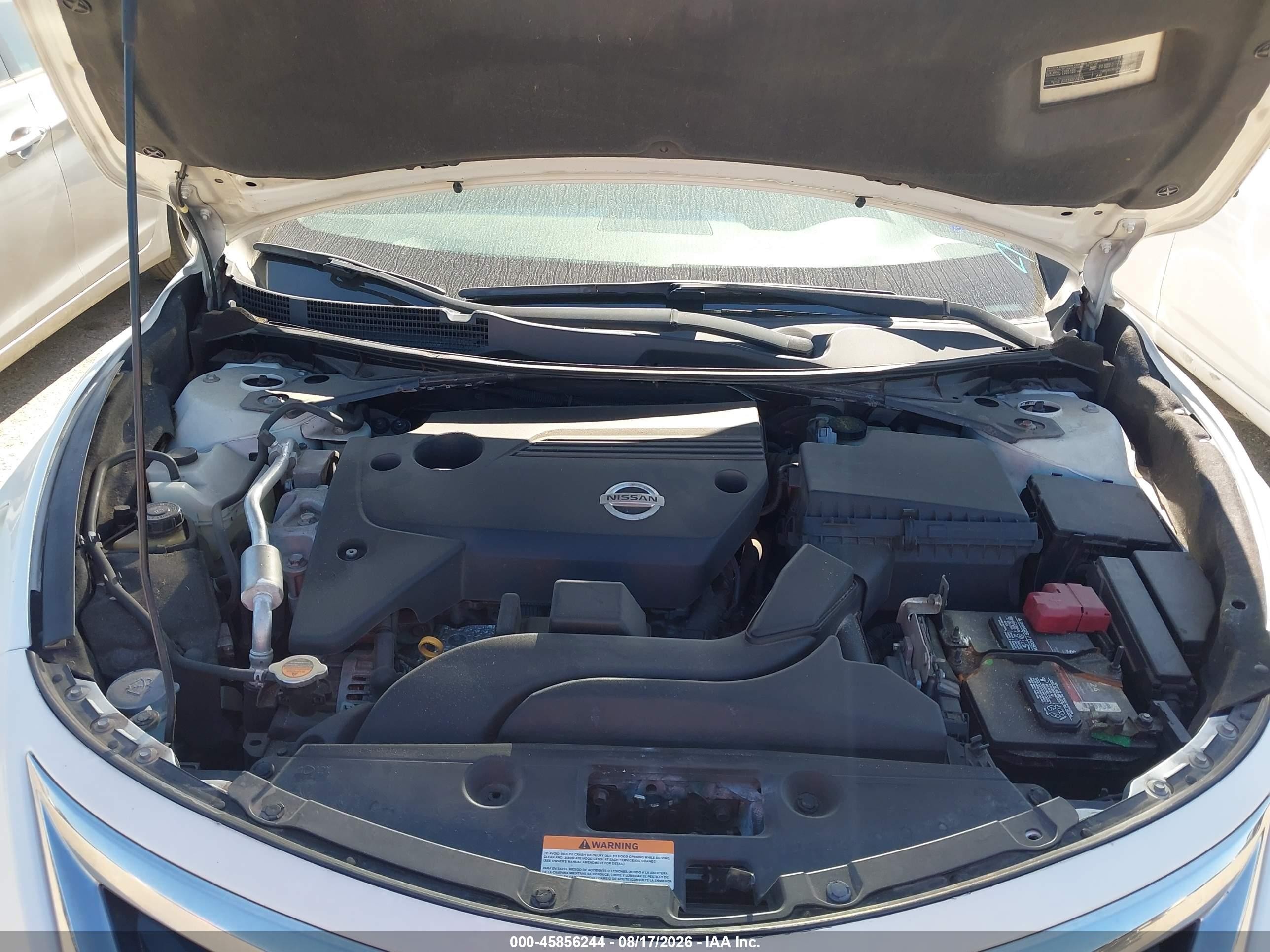 2014 Nissan Altima 2.5 S White vin: 1N4AL3AP3EC146851