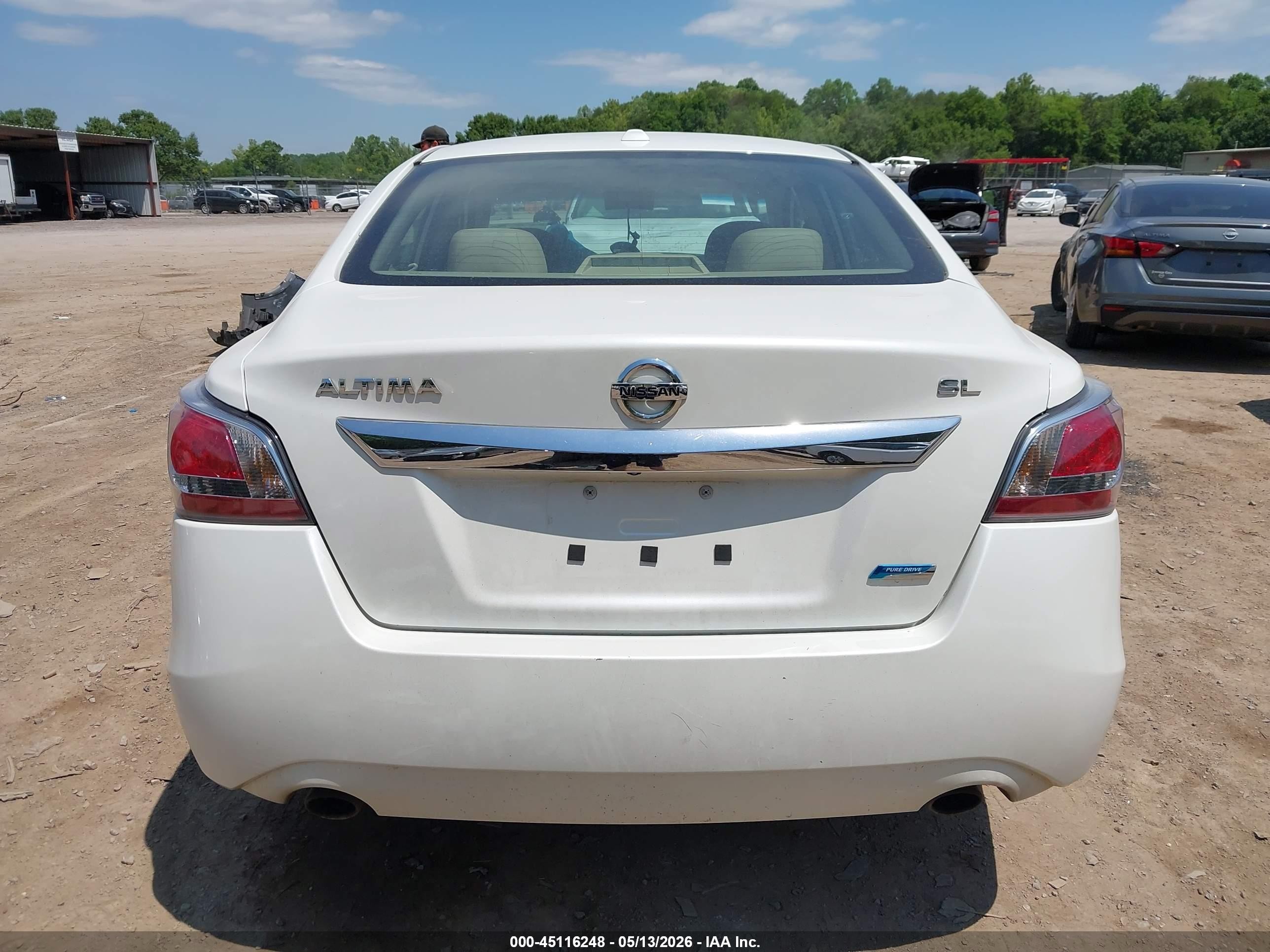 2014 Nissan Altima 2.5 Sl Белый vin: 1N4AL3AP3EC149216