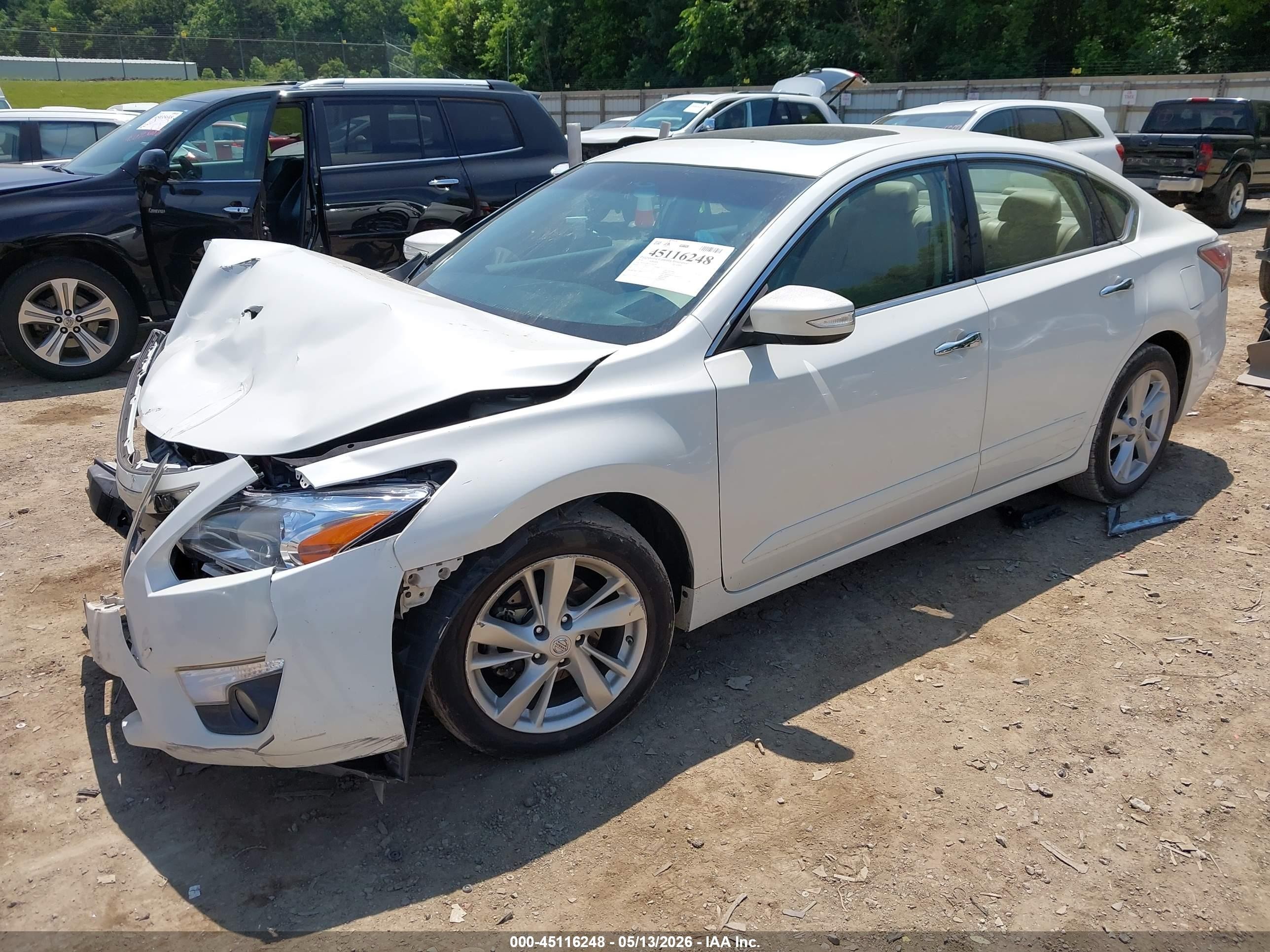 2014 Nissan Altima 2.5 Sl Белый vin: 1N4AL3AP3EC149216