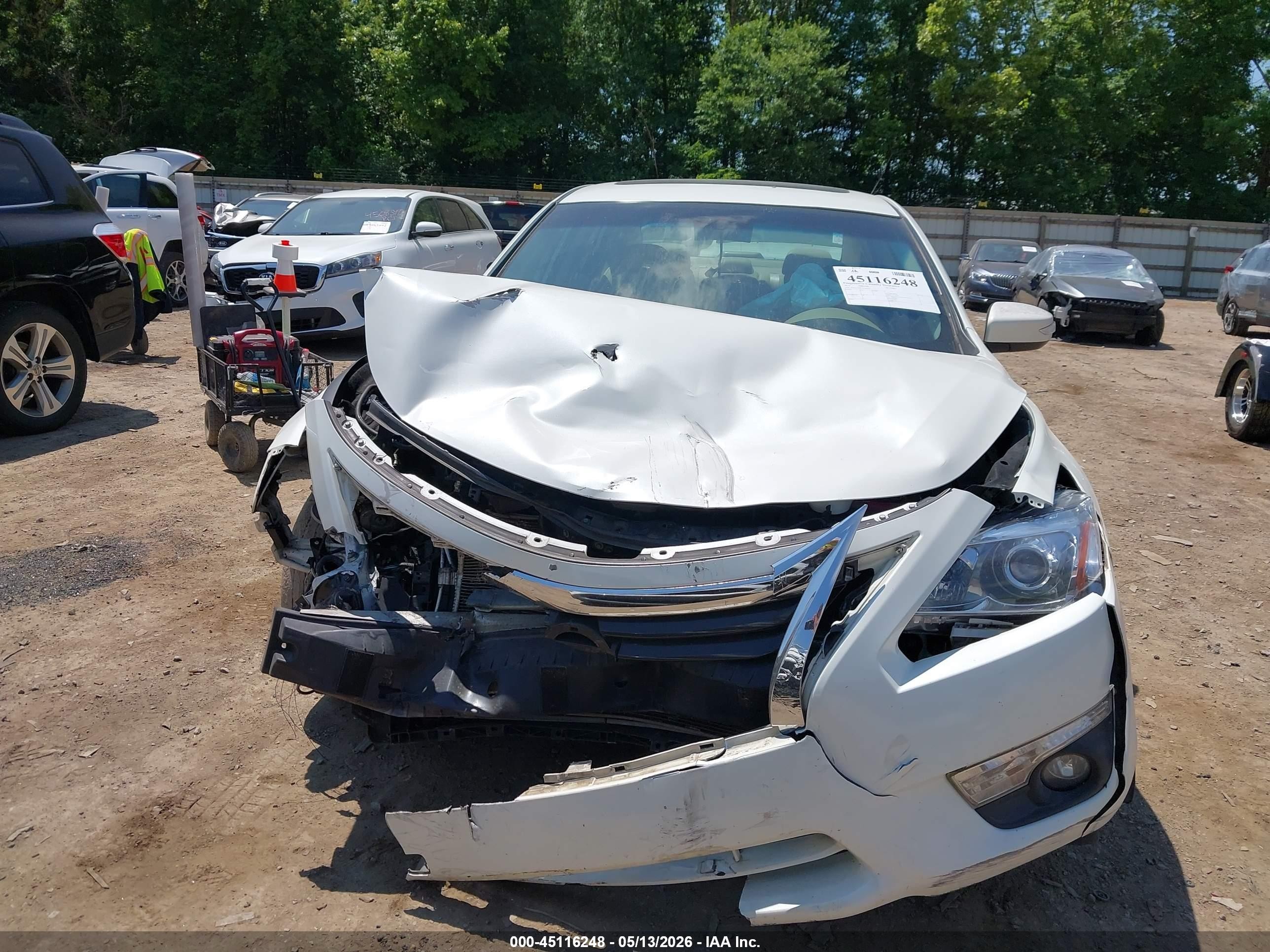 2014 Nissan Altima 2.5 Sl Белый vin: 1N4AL3AP3EC149216