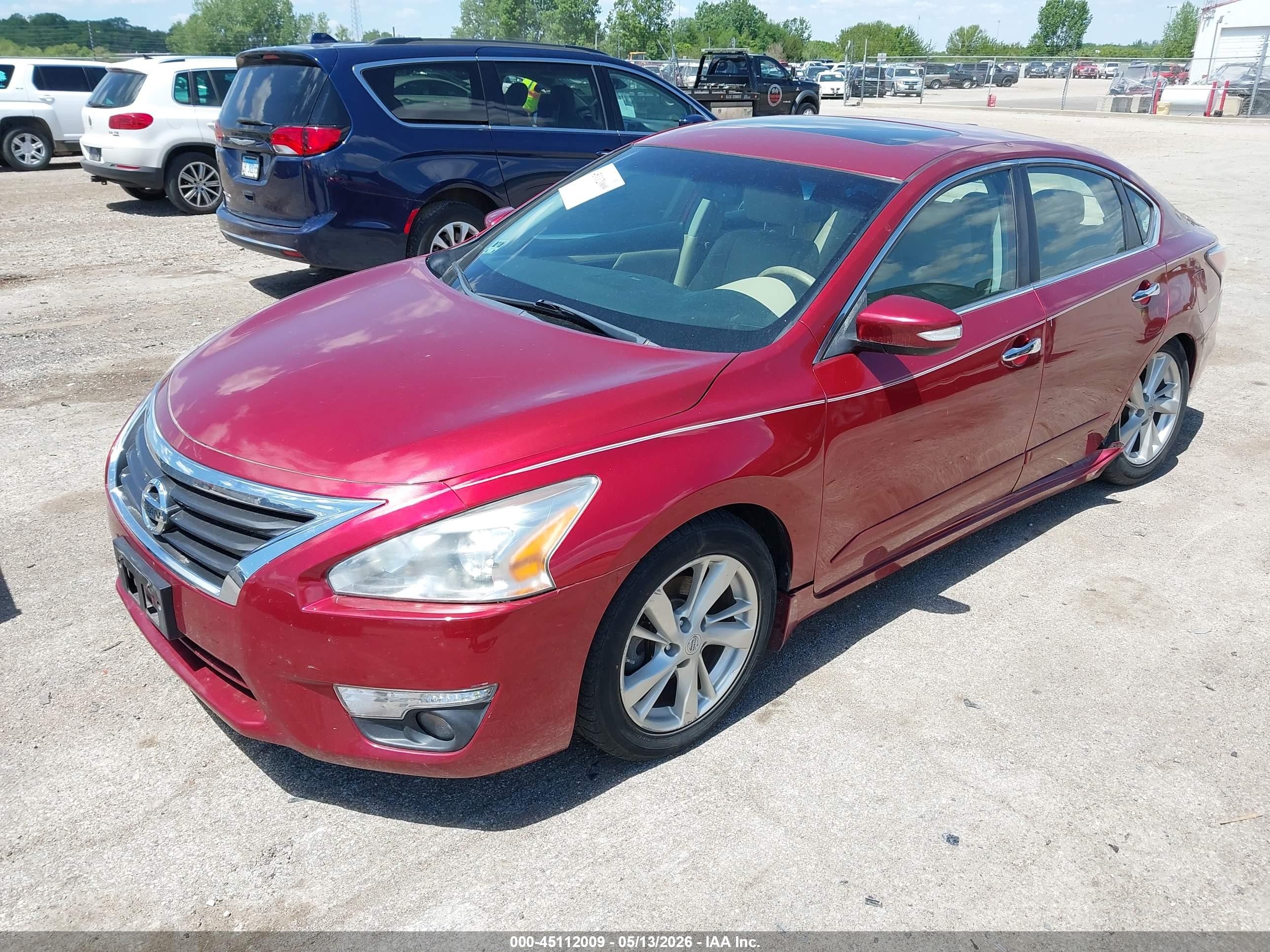 2014 Nissan Altima 2.5 Sl Burgundy vin: 1N4AL3AP3EC165030