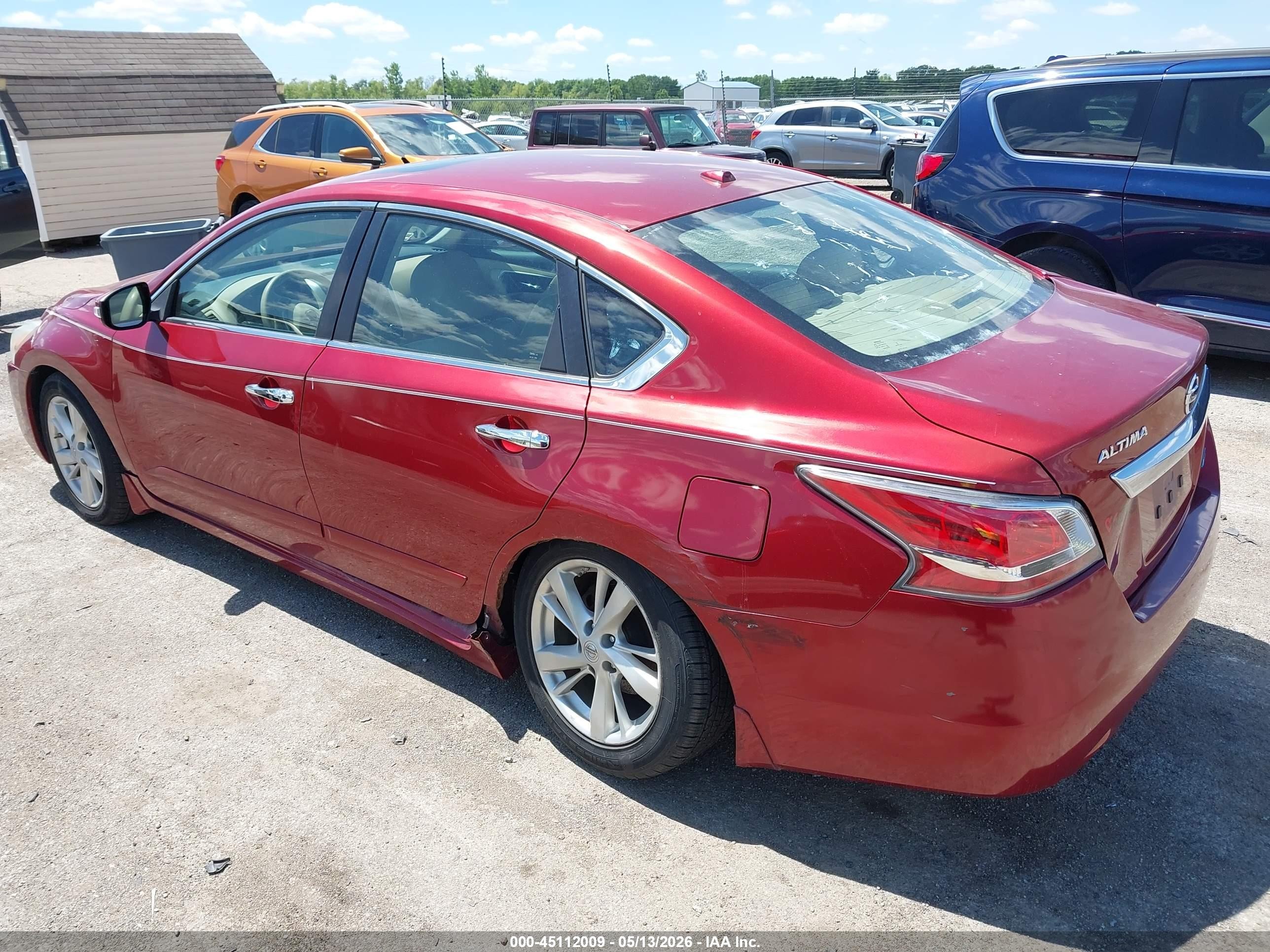 2014 Nissan Altima 2.5 Sl Burgundy vin: 1N4AL3AP3EC165030